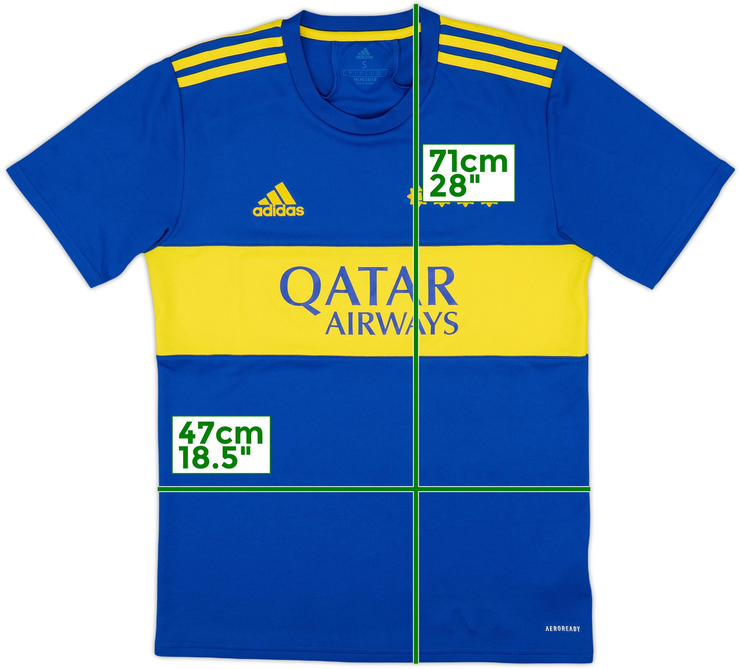 21-22 Boca Juniors  ユニフォーム 2021-22 Boca Juniors Home Shirt - 9/10 - (S)