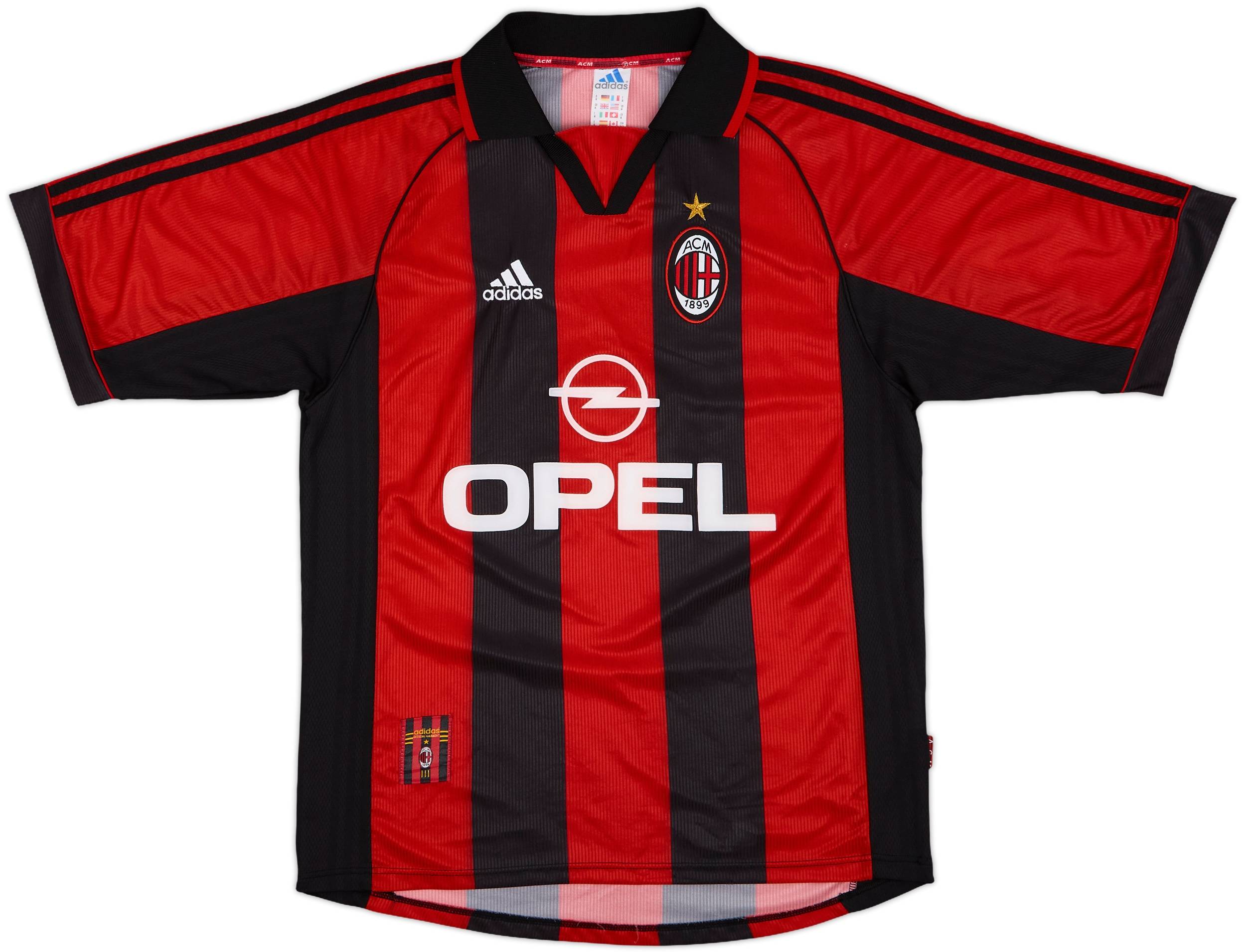 1998-00 AC Milan Home Shirt Shevchenko #7 - 9/10 - (M)