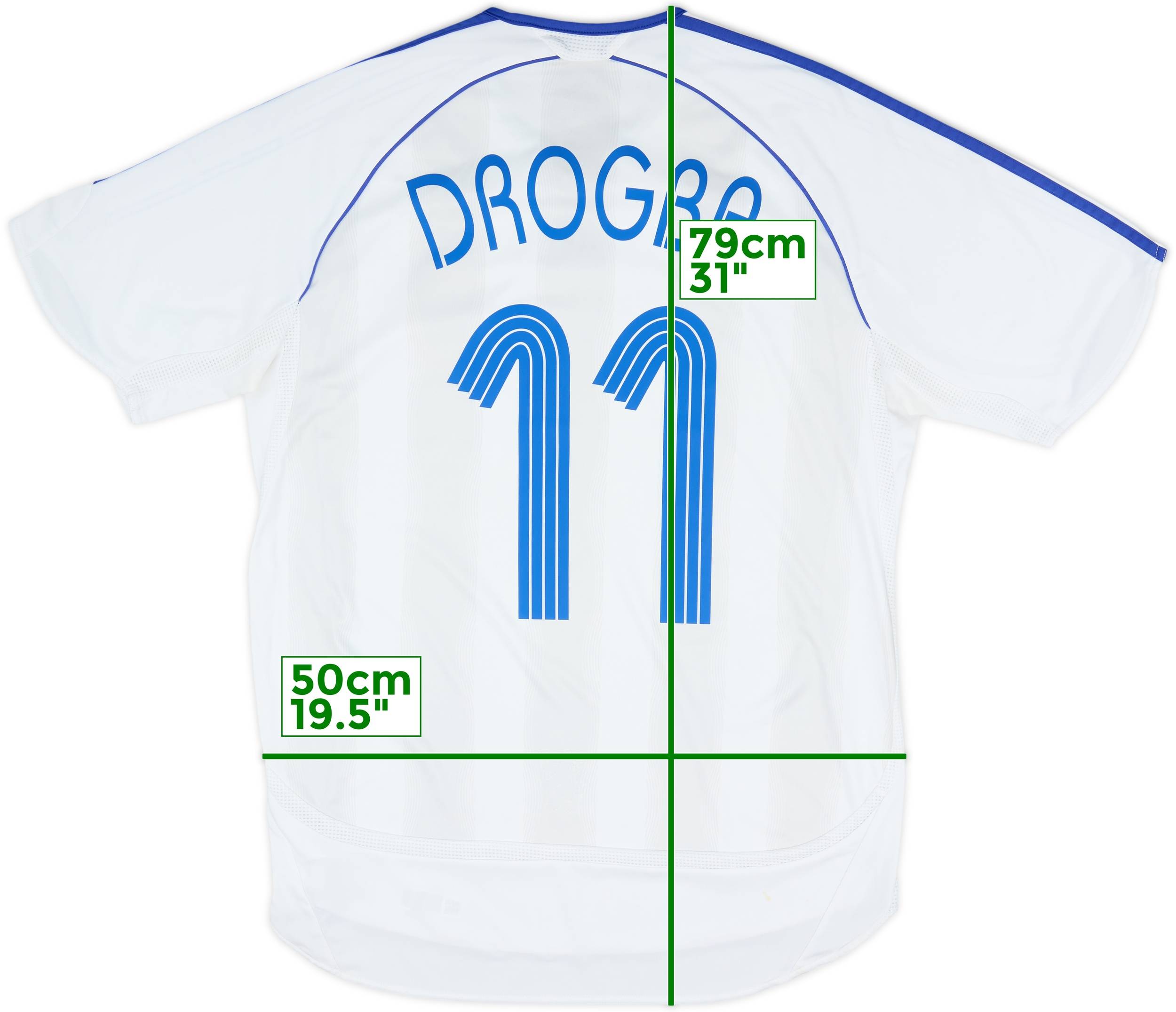 2006-07 Chelsea Away Shirt Drogba #11 - 8/10 - (M)