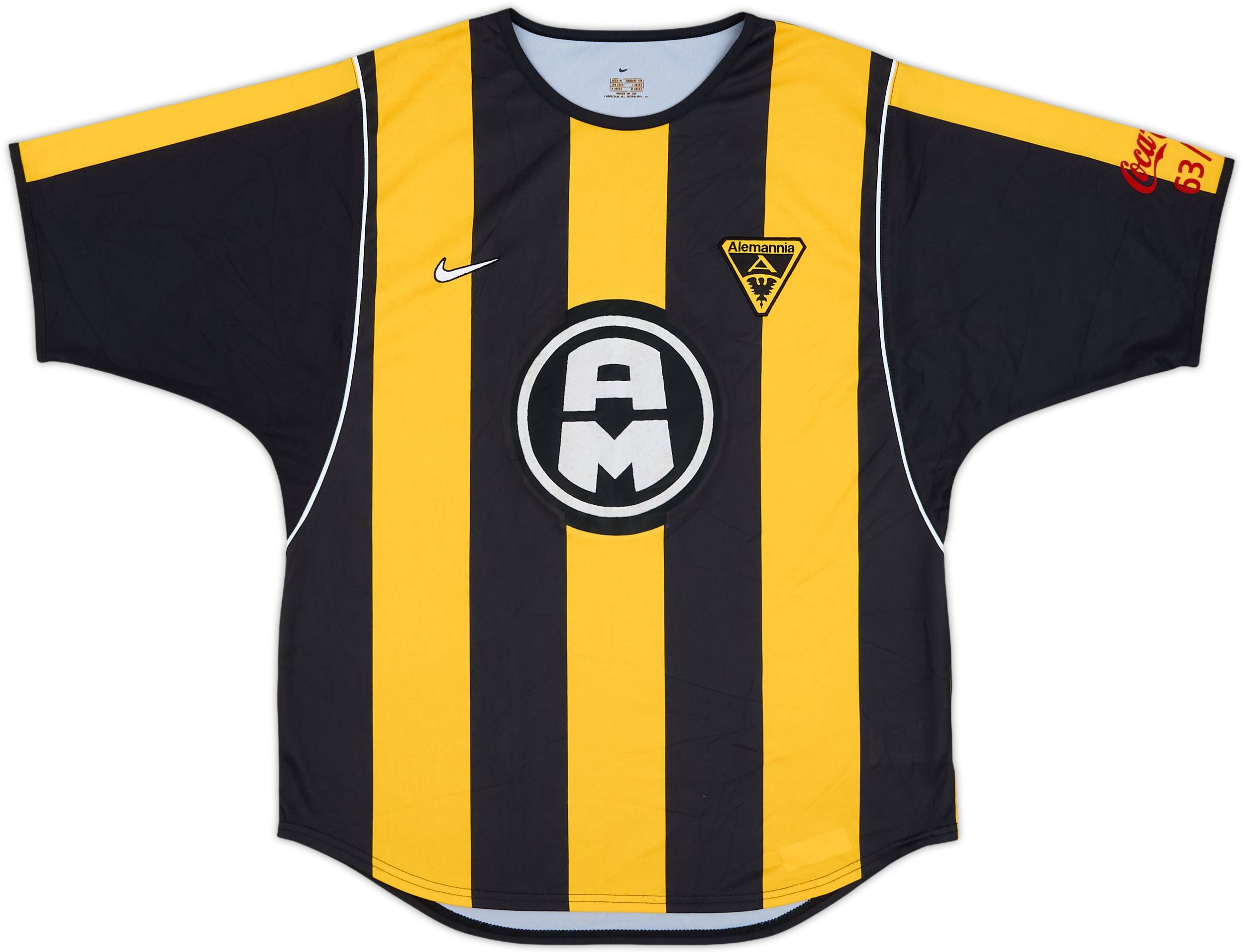 アレマニア・アーヘン　01-02 ホームユニフォーム　Nike ALEMANNIA AACHEN 2001 2002 HOME FOOTBALL SHIRT SOCCER JERSEY