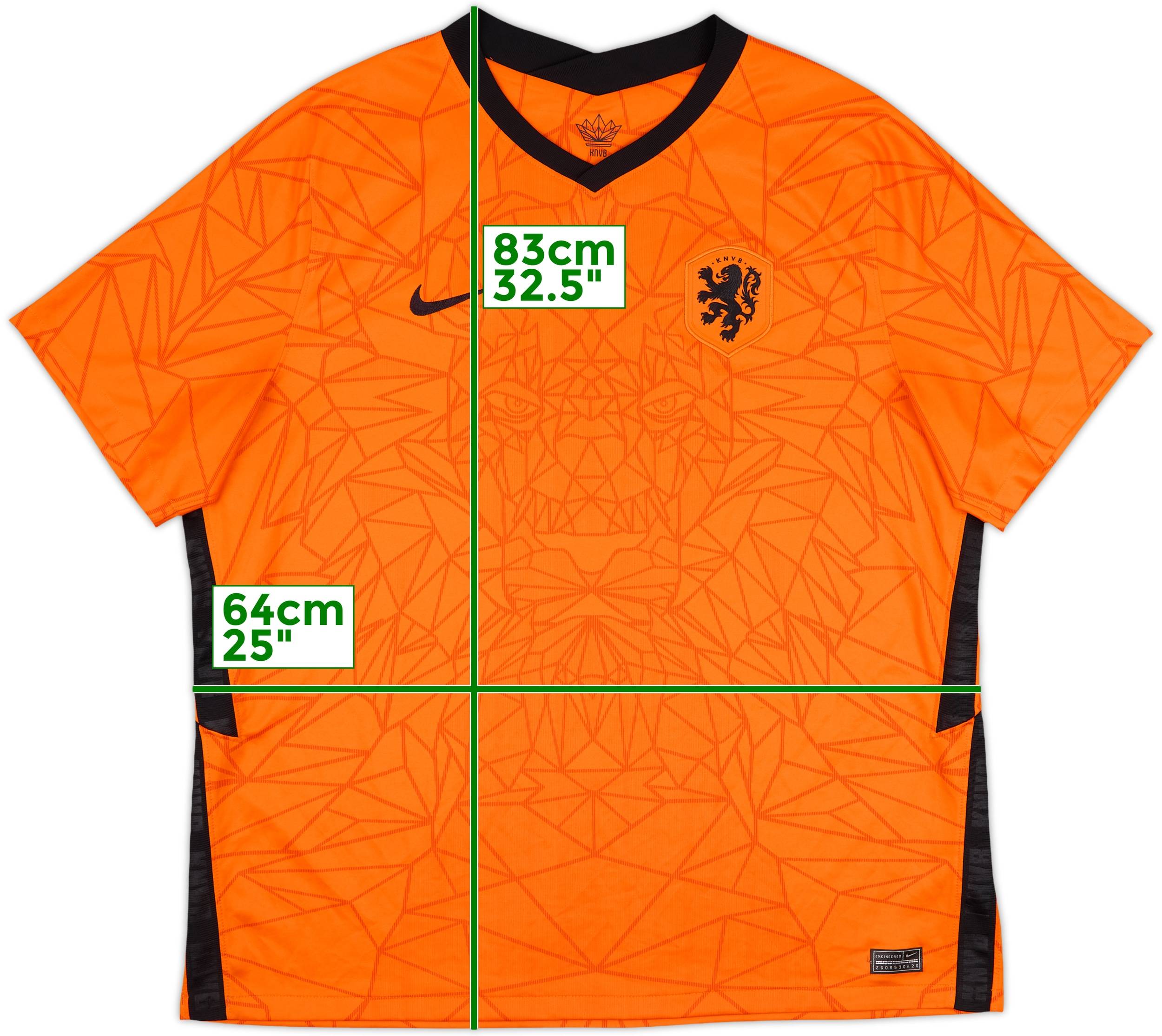 2020-21 Netherlands Home Shirt 8/10 (XXL)