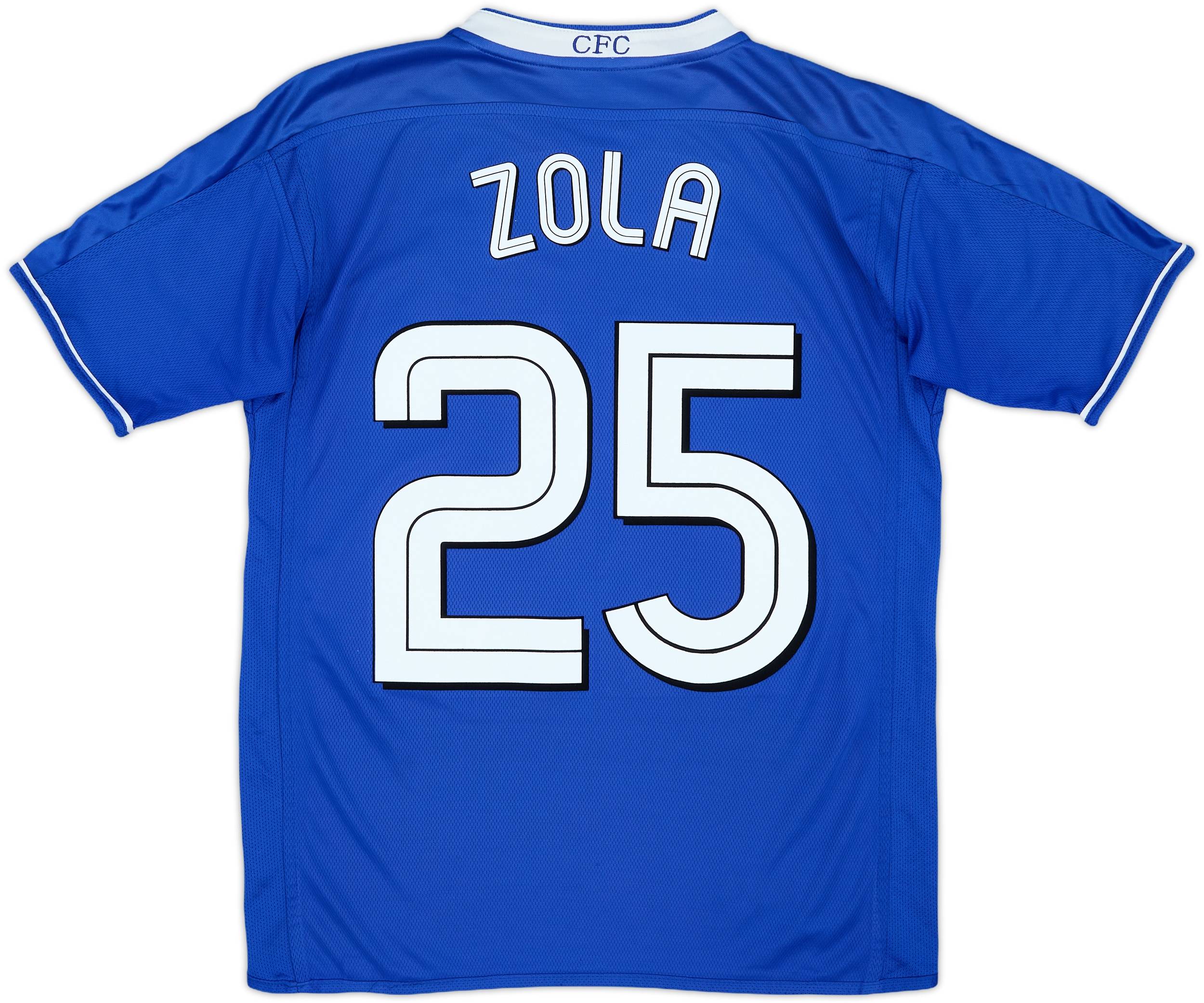 パルマーユニフォームゾラZOLA 2001-03 Chelsea Home Shirt Zola #25 - 7/10 - (XL.Boys)