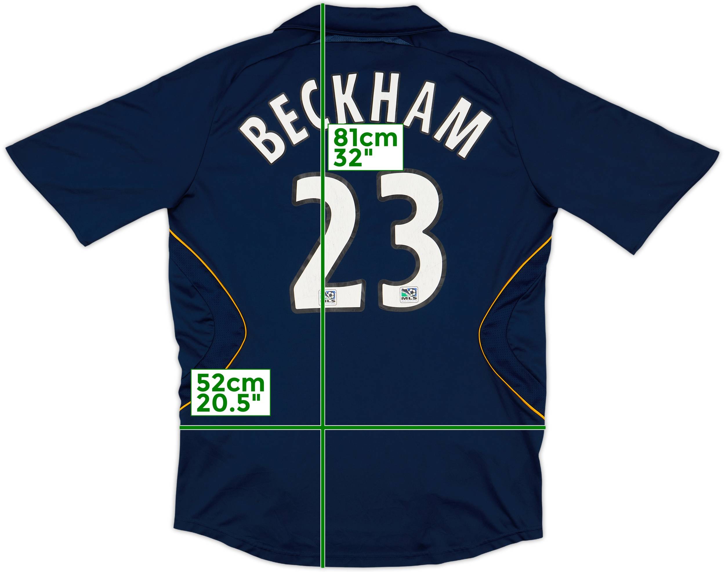 2007-08 LA Galaxy Away Shirt Beckham #23 - 7/10 - (M)