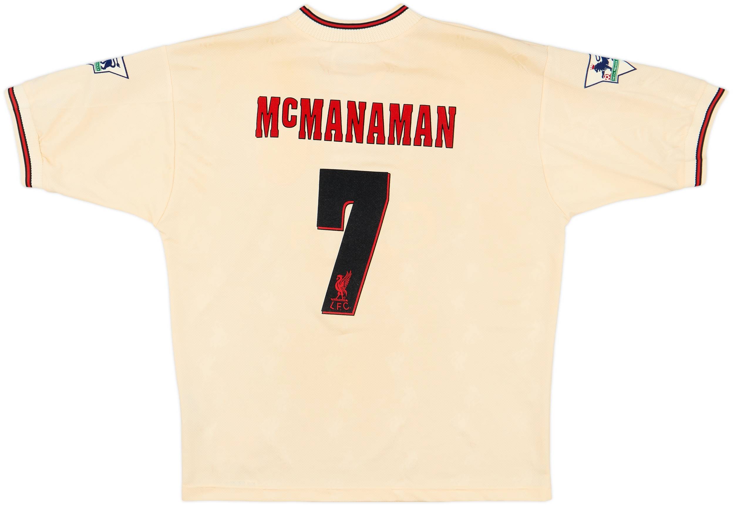 1996/97 リバプール Liverpool FC #7 マクマナマン 1996-97 Liverpool Away Shirt McManaman #7 - 8/10 - (L)
