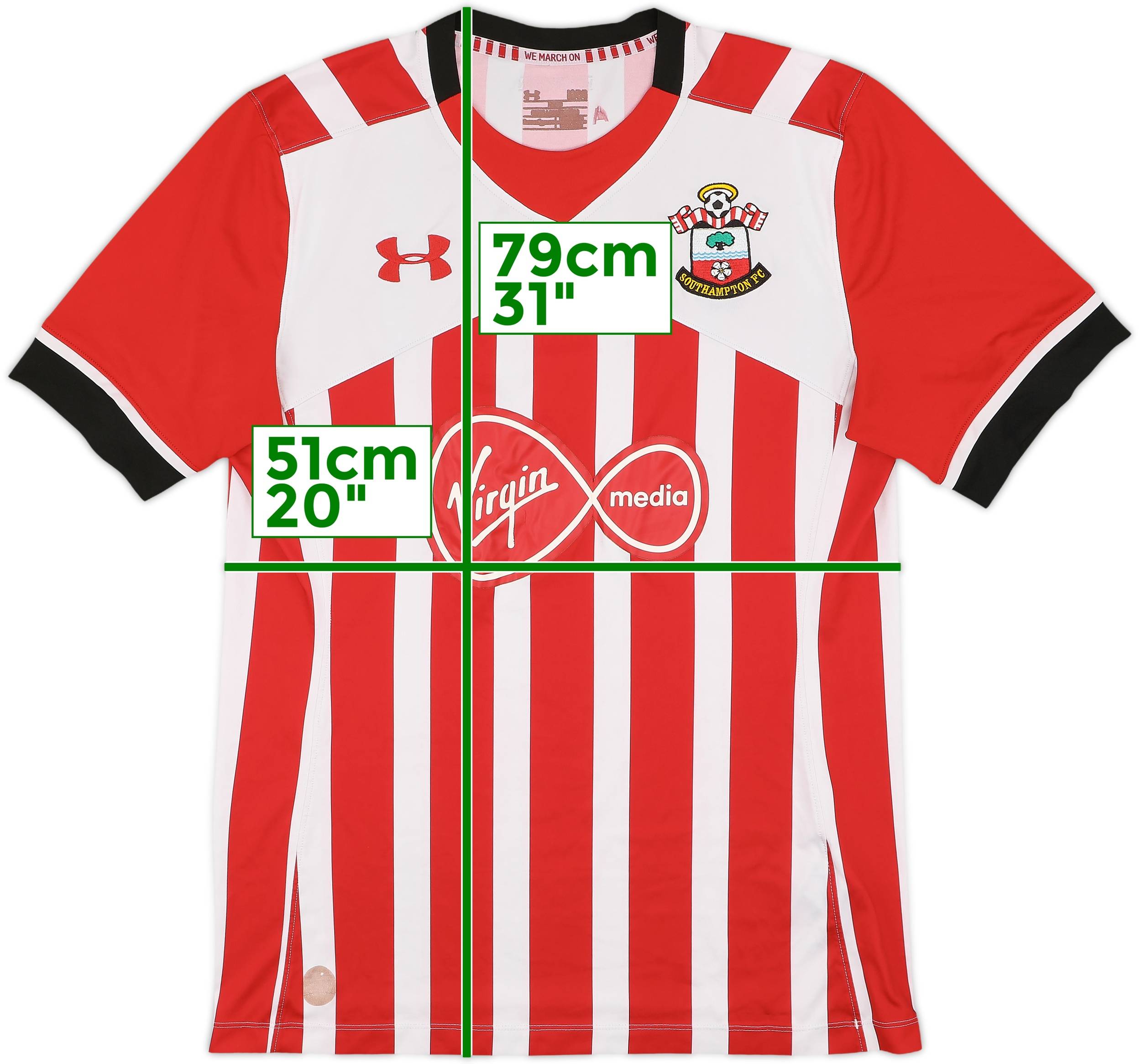 2016-17 Southampton Home Shirt - 5/10 - (M)
