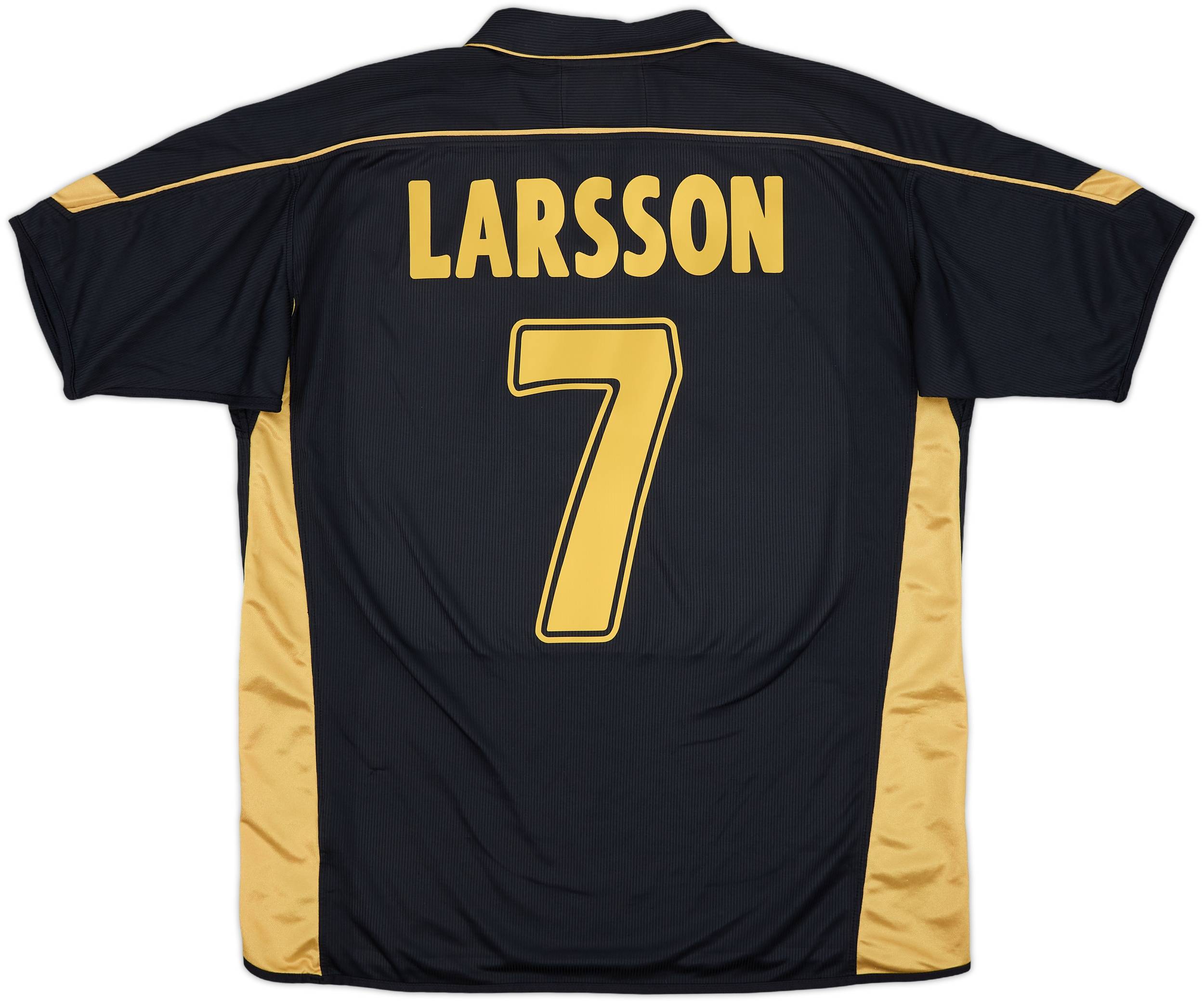 セルティック LARSSON 7番シャツ 2003-04 Celtic Away Shirt Larsson #7 - 8/10 - (L)
