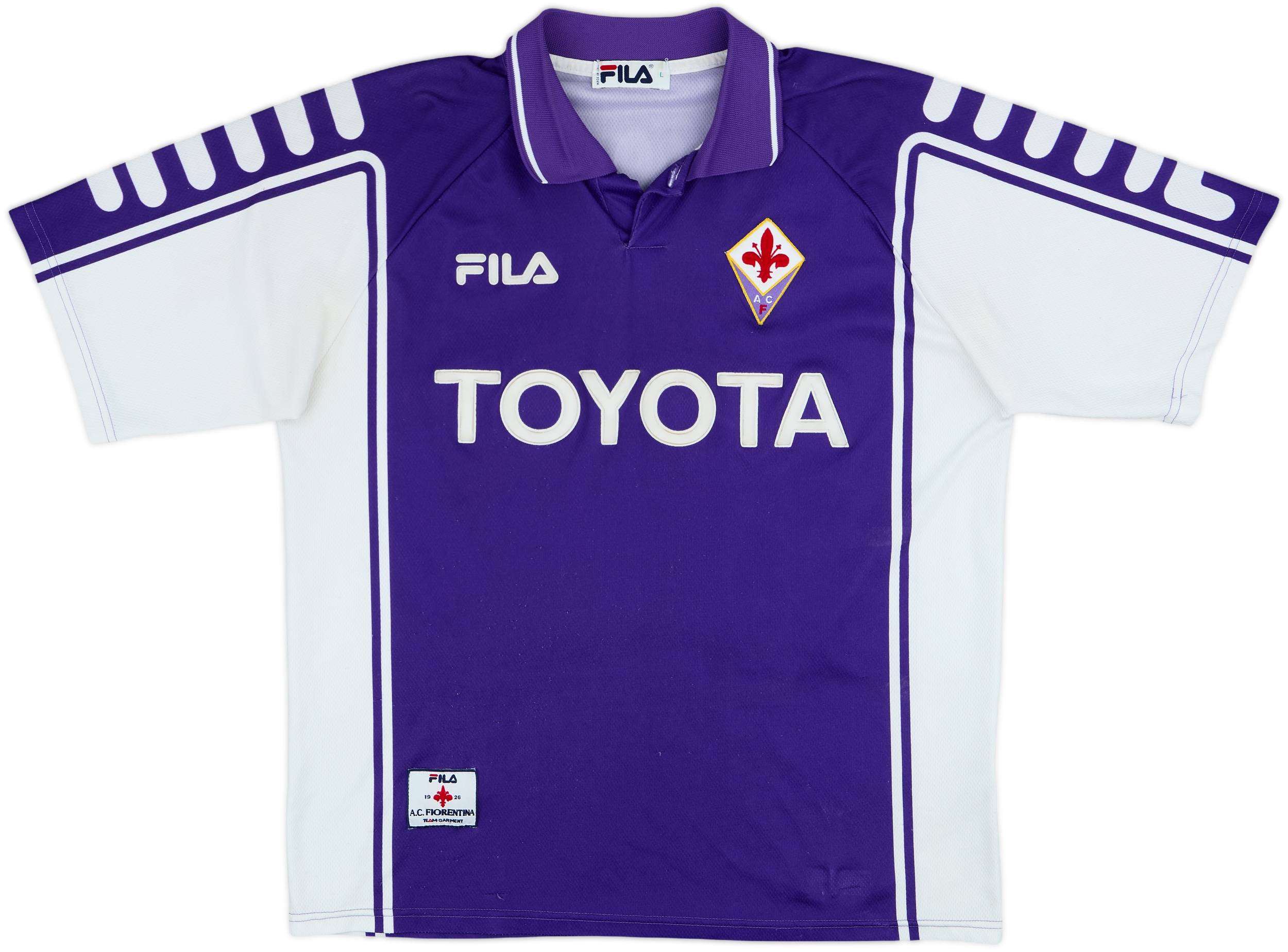 1999-00 Fiorentina Home Shirt Batistuta #9 - 6/10 - (L)