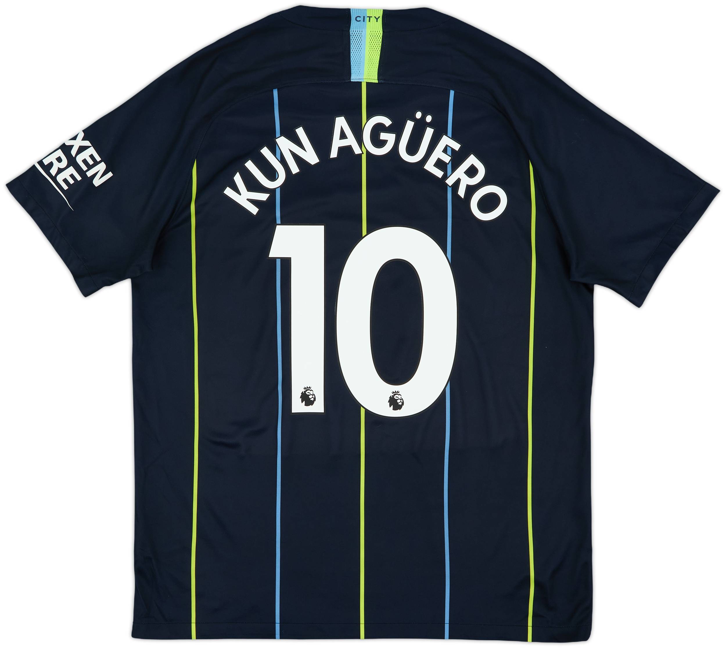 2018-19 Manchester City Away Shirt Kun Aguero #10 - 8/10 - (L)