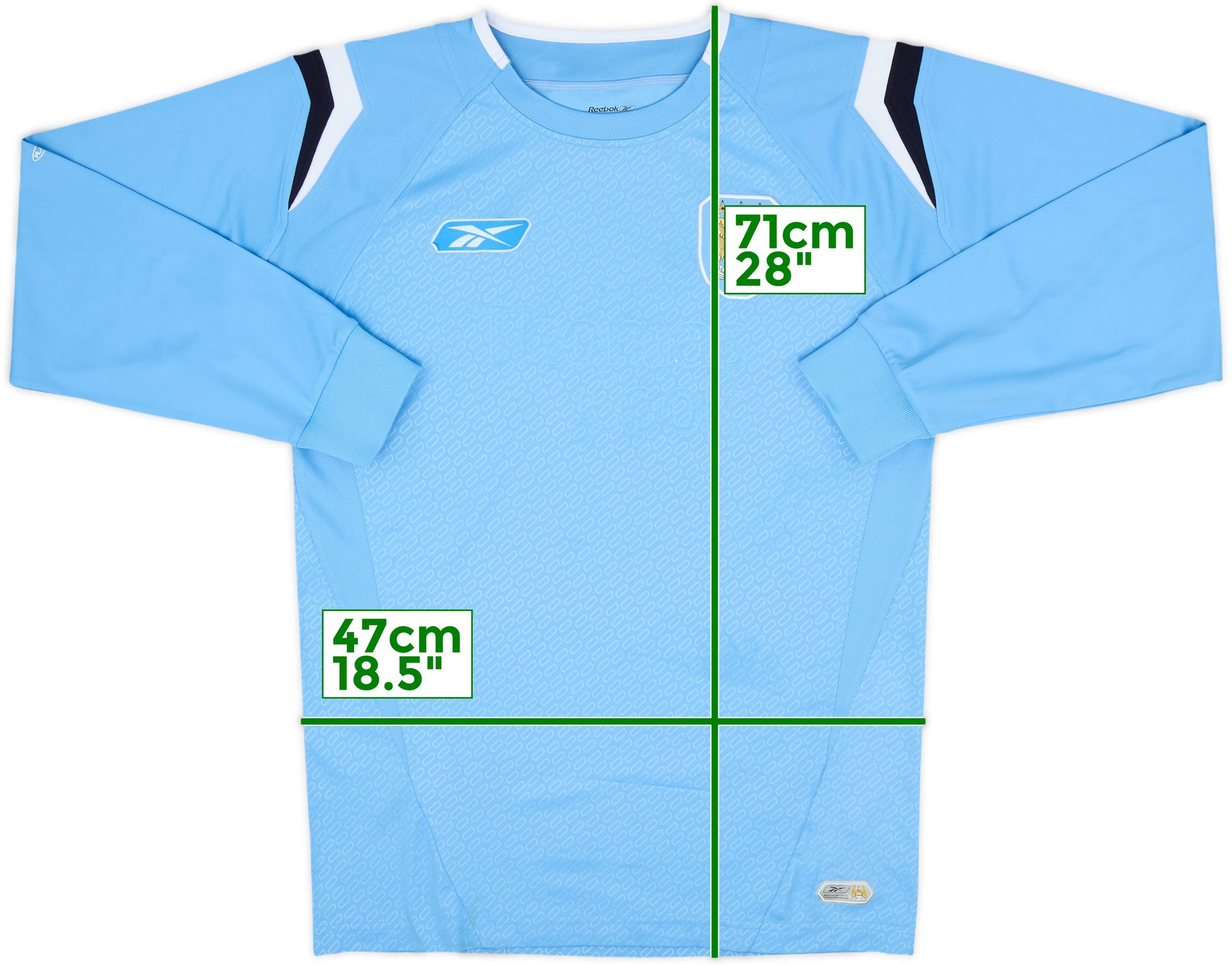 2004-05 Manchester City Home L/S Shirt - 4/10 - (S)