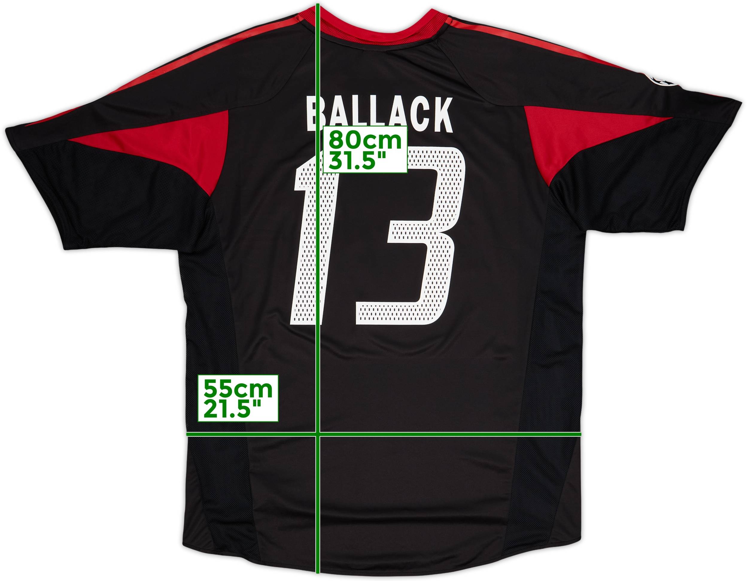 Bayern München Ballack 13 シャツ 2005-06 Bayern Munich Home Shirt Ballack #13 - 10/10 - (XL)