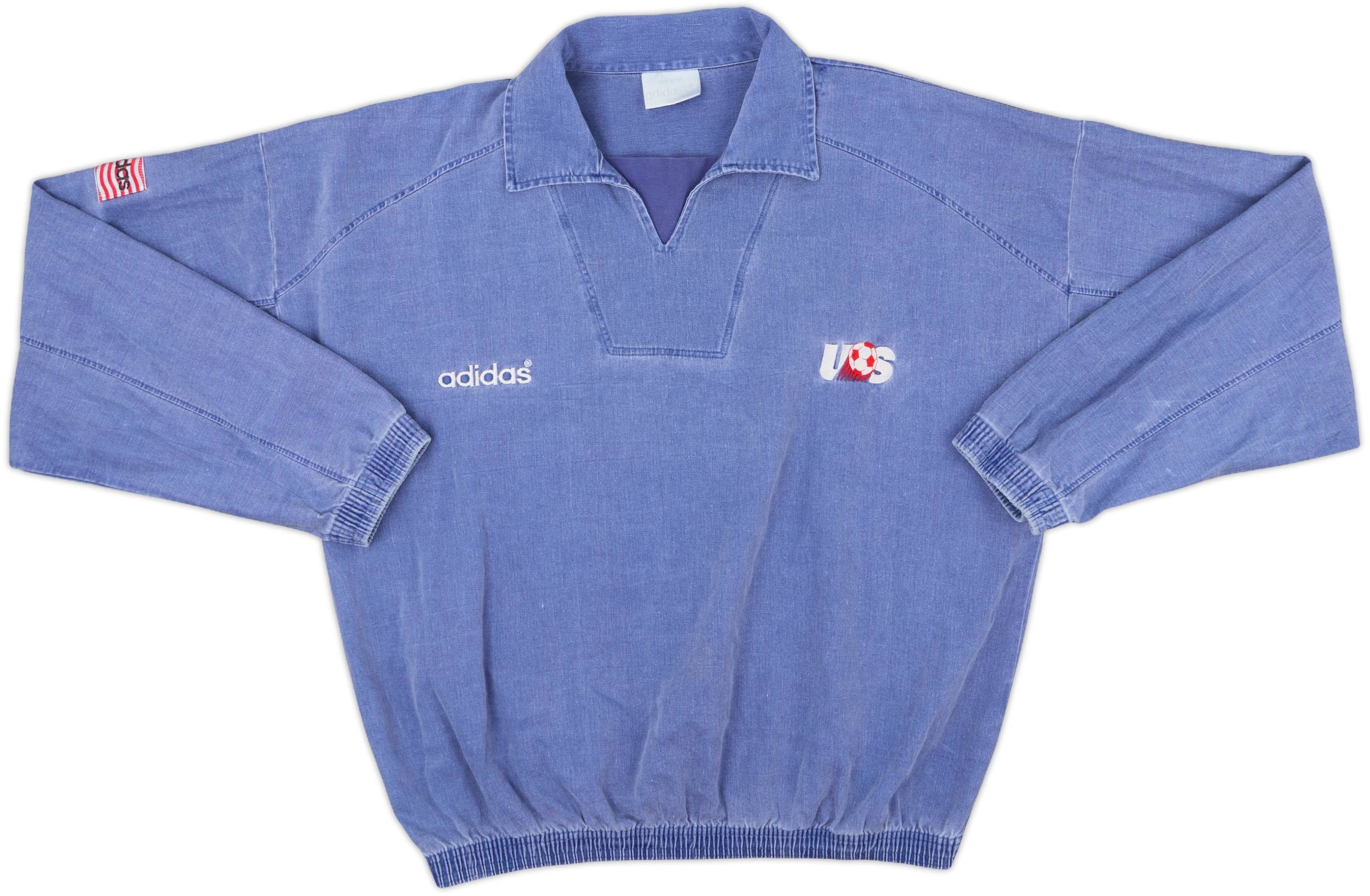 アメリカ代表　ドリルトップ　94年　ワールドカップ　アディダス 1994 USA adidas Drill Top - 8/10 - (L/XL)