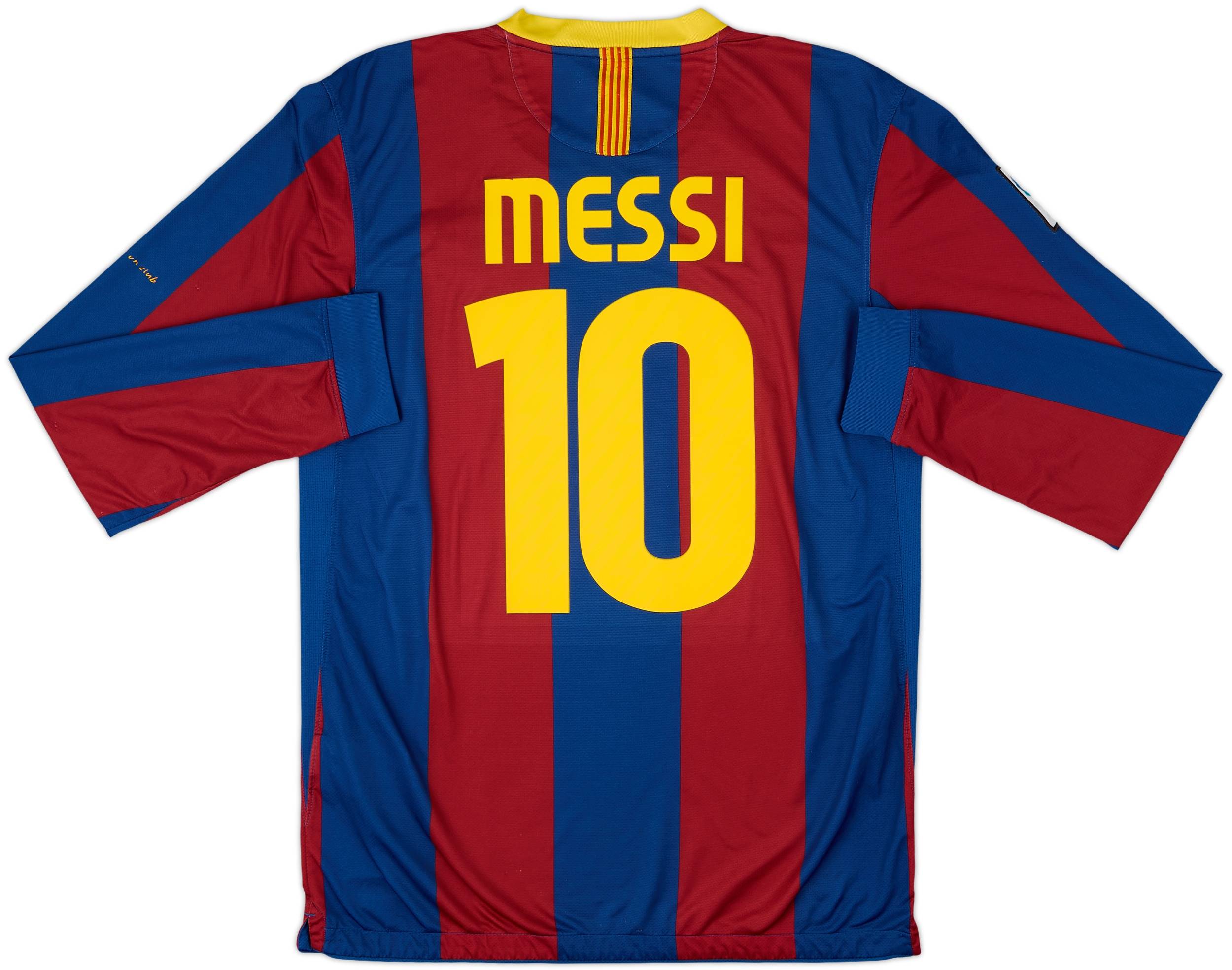 Barcelona Messi 10番 長袖 ユニフォーム 10-11 2010-11 Barcelona Home L/S Shirt Messi #10 - 7/10 - (M)