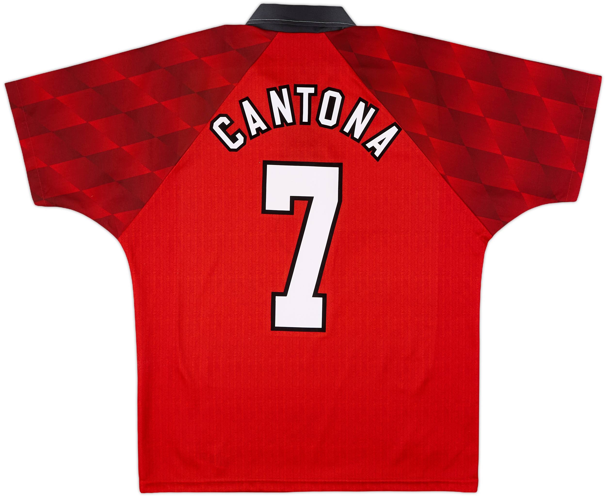 1996-98 Manchester United Home Shirt Cantona #7 - 9/10 - (M)