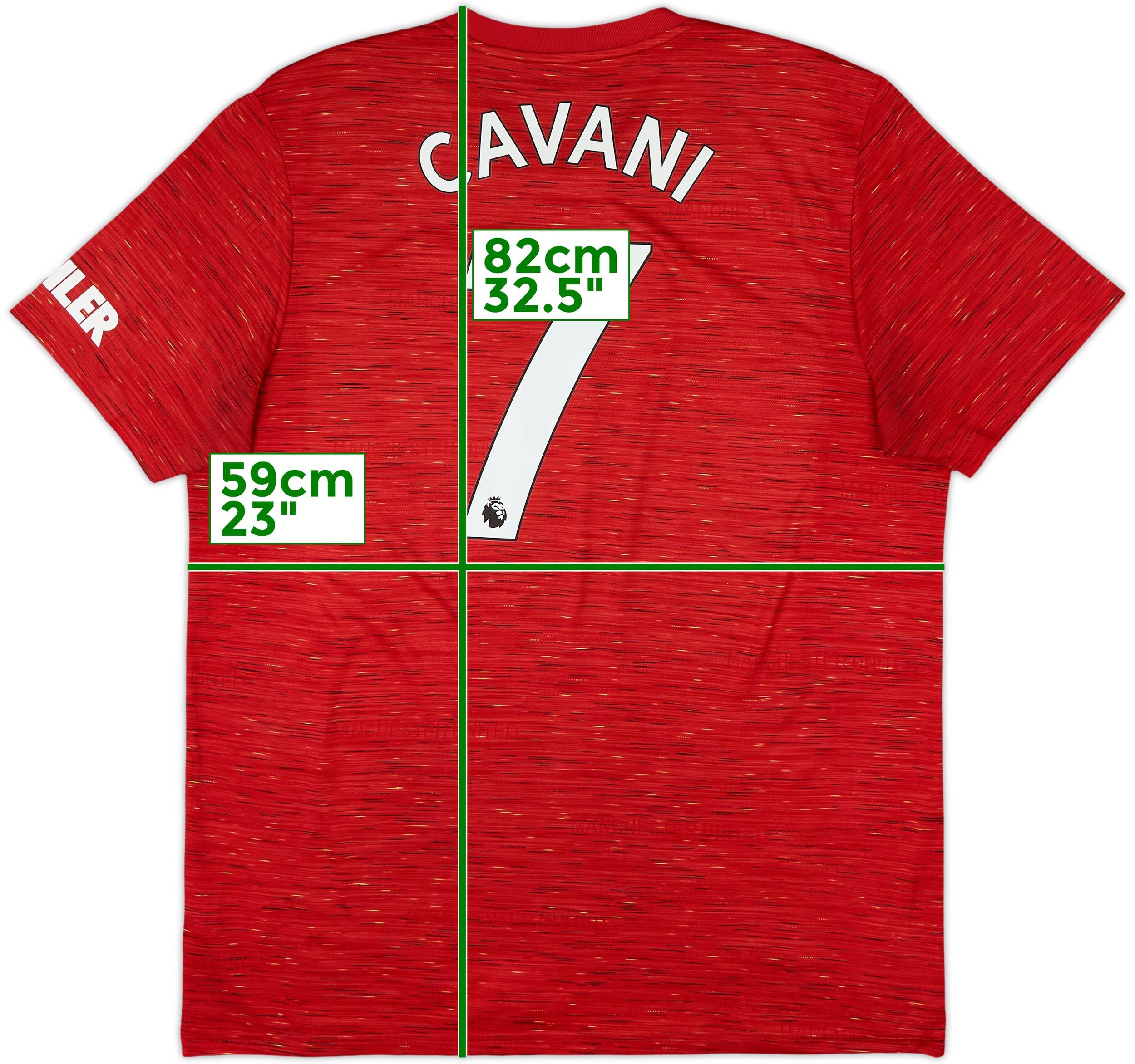 2020-21 Manchester United Home Shirt Cavani #7 - 9/10 - (XL)