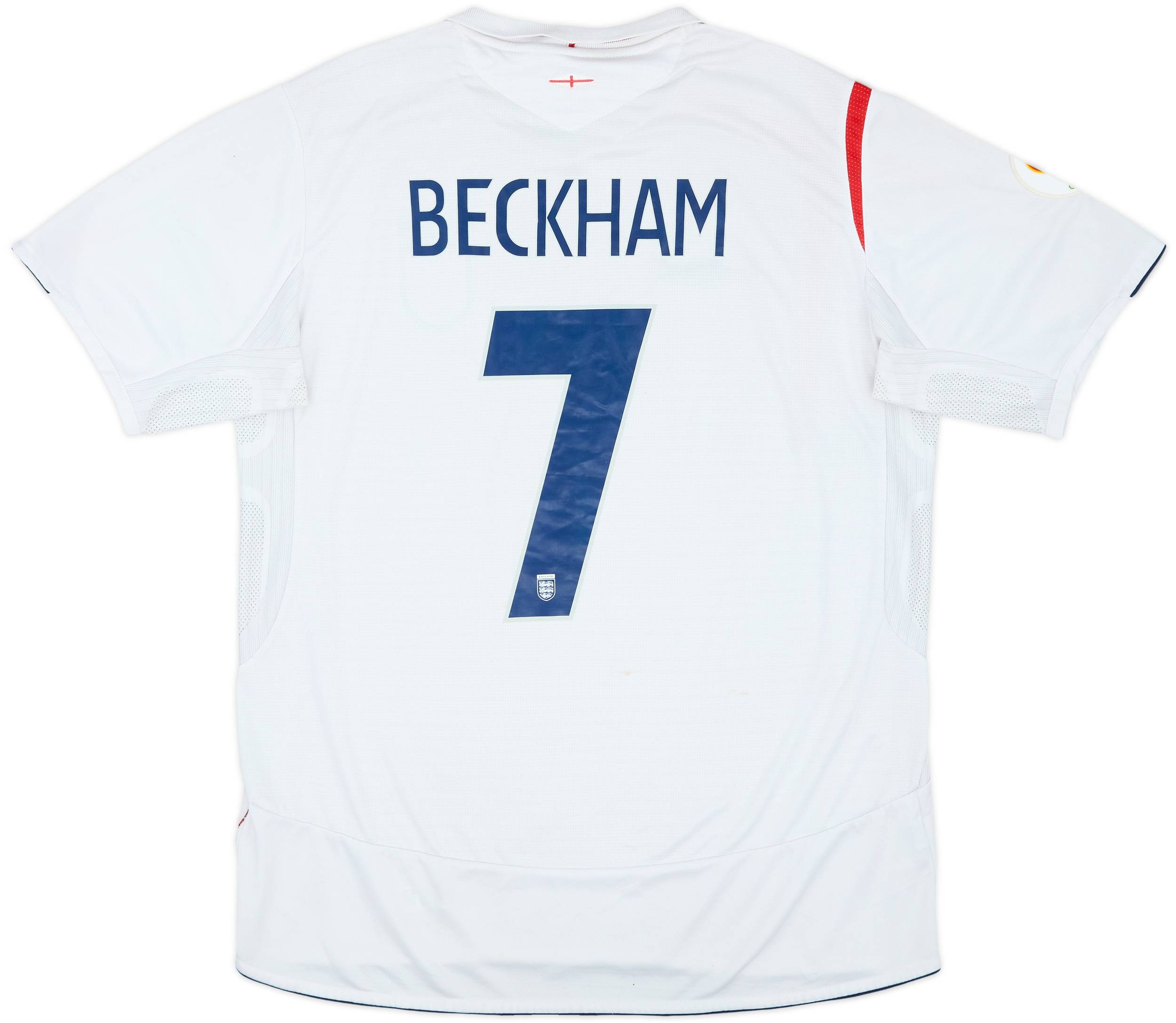 2005-07 England Home Shirt Beckham #7 - 5/10 - (XL)