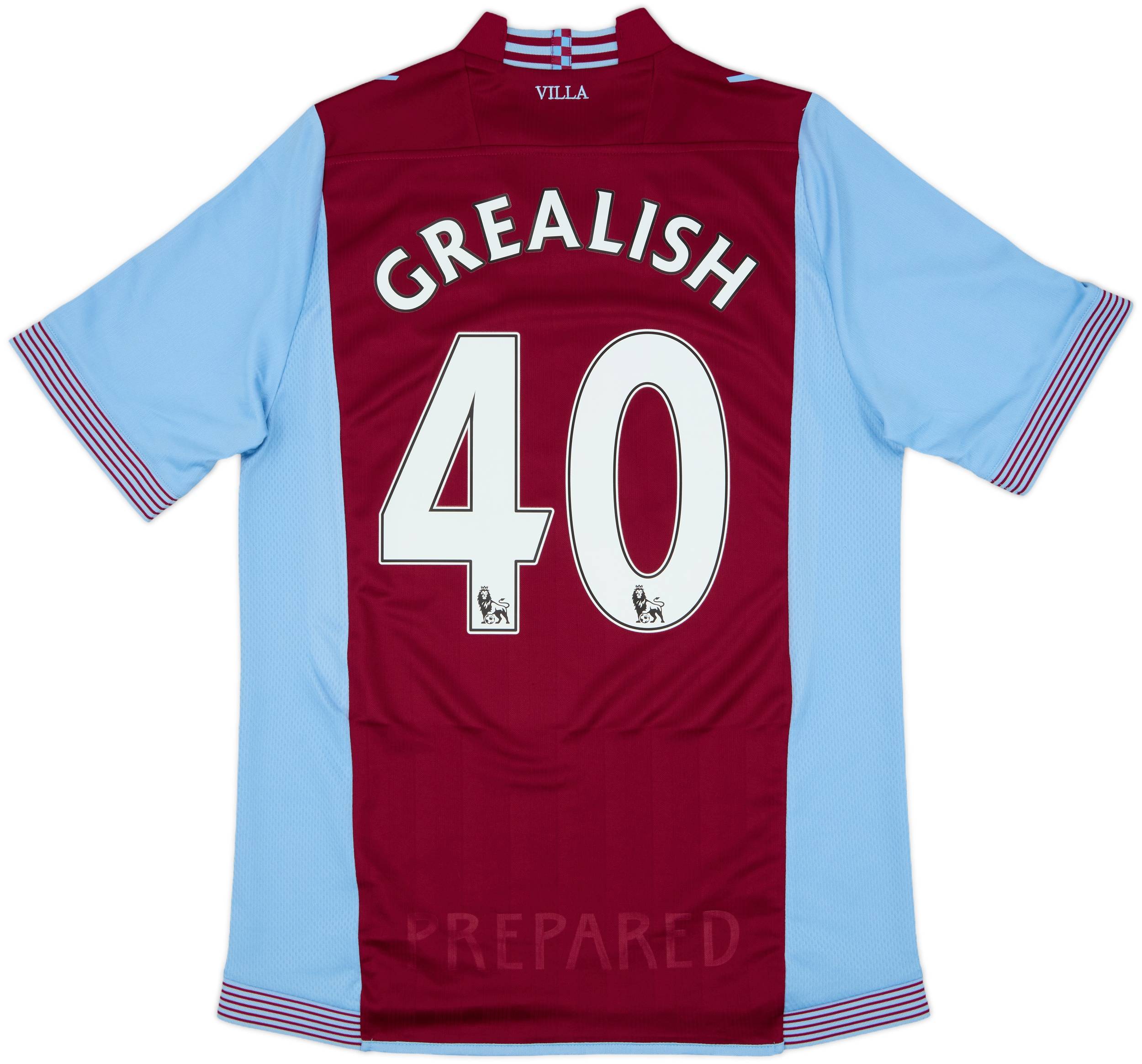 2013-14 Aston Villa Home Shirt Grealish #40 - 10/10 - (S)