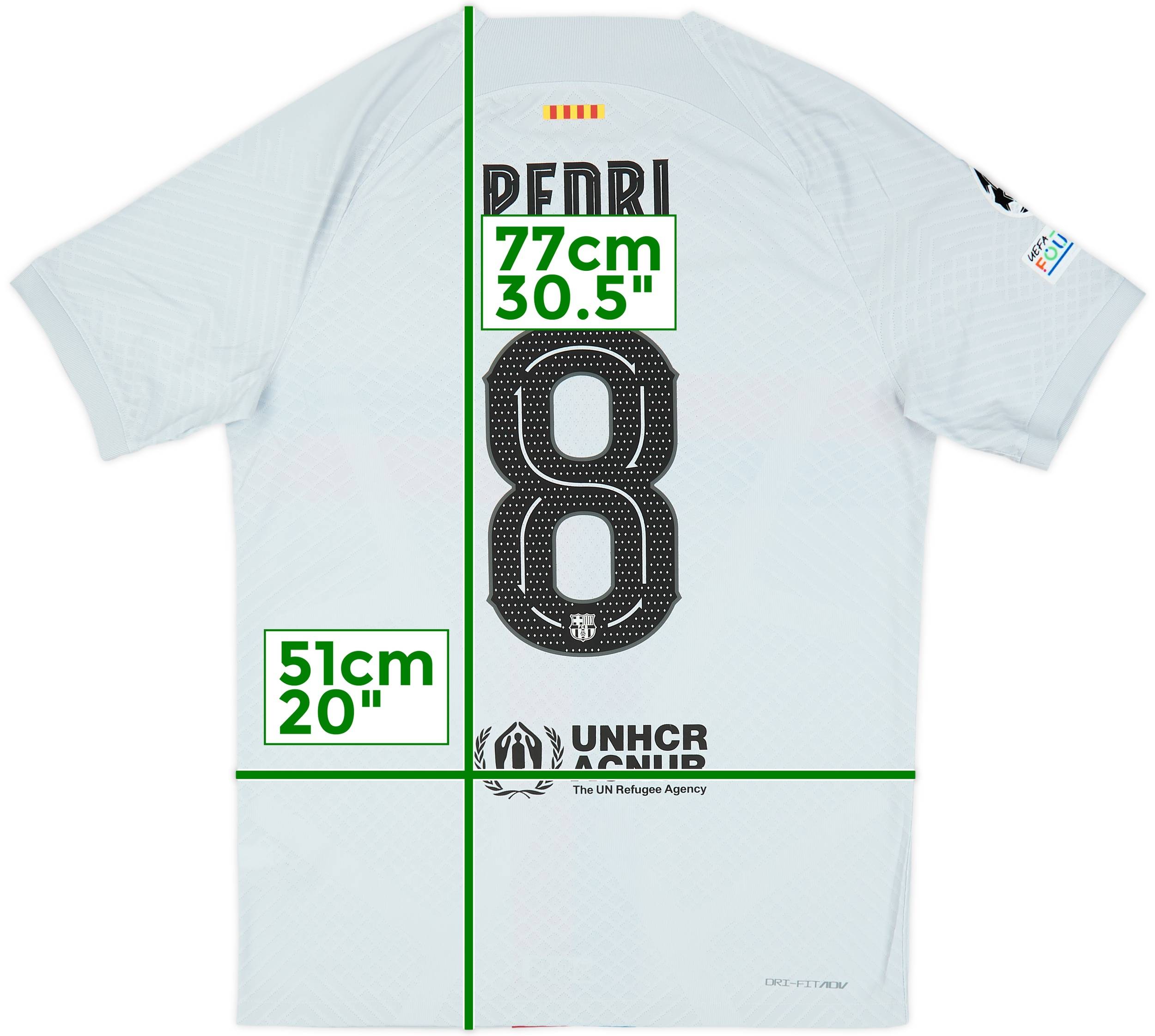 2022-23 Barcelona Authentic Third Shirt Pedri #8 - 8/10 - (M)