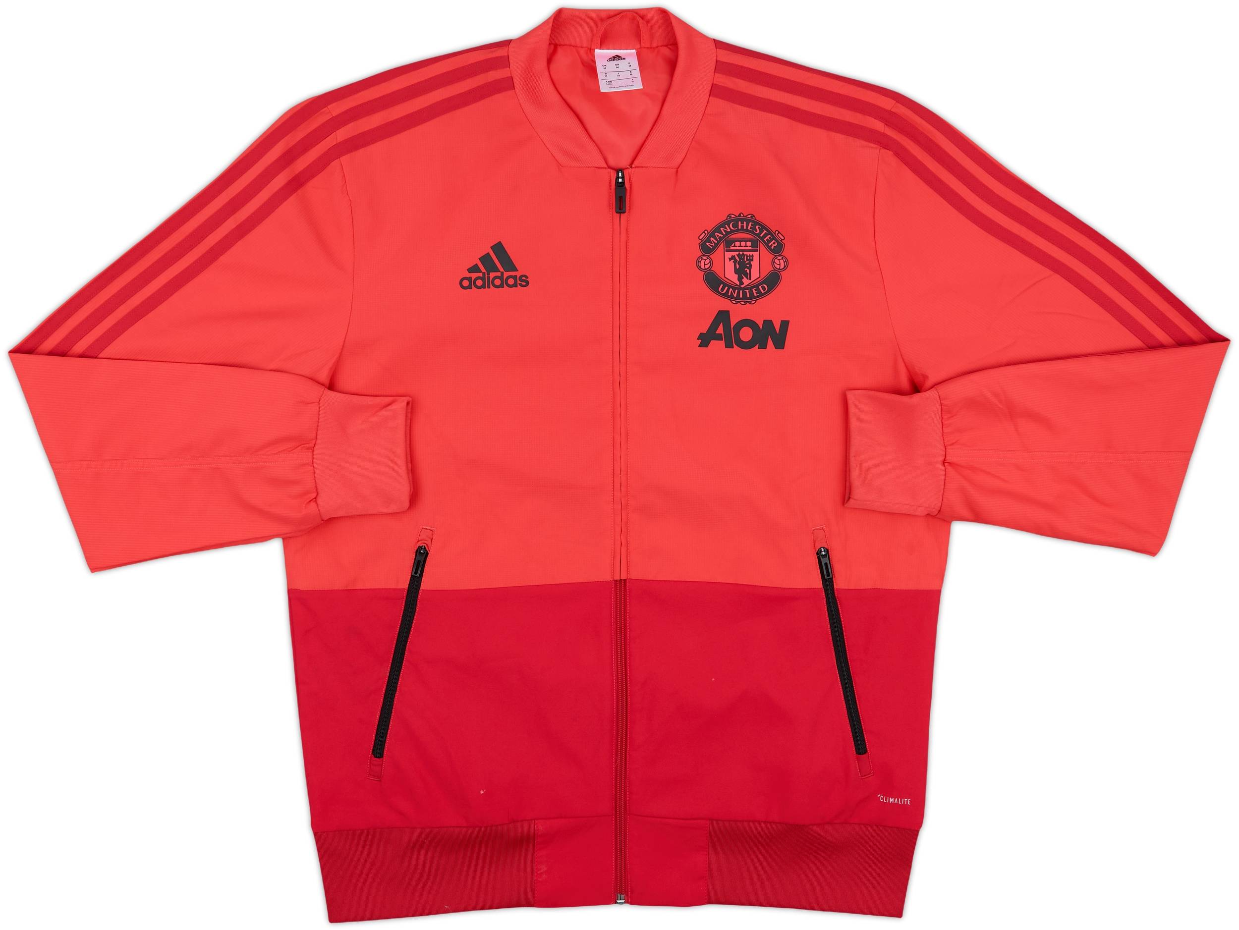 2018-19 Manchester United adidas Track Jacket - 8/10 - (M)