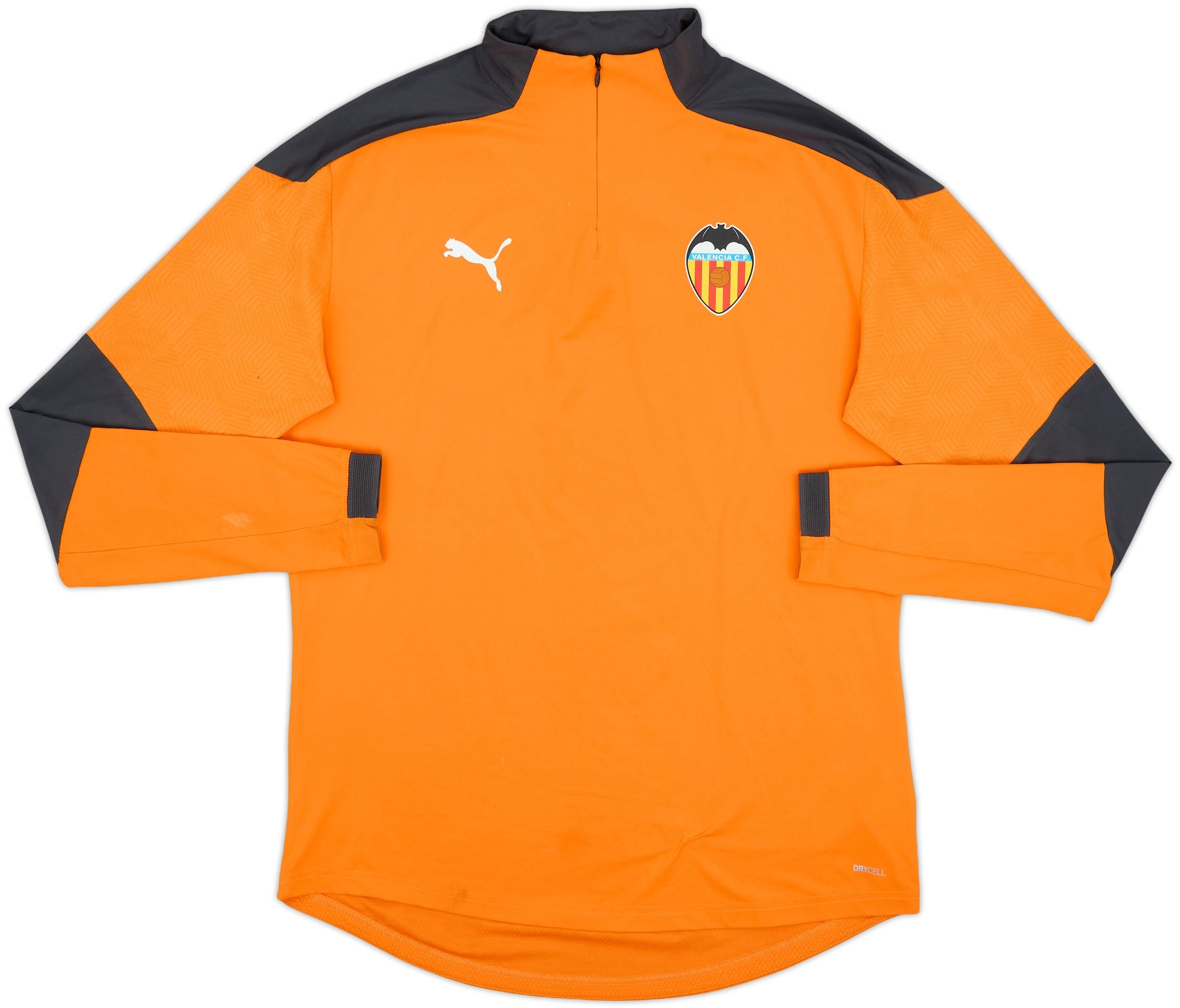 2020-21 Valencia Puma 1/4 Zip Sweat Top - 8/10 - (L)