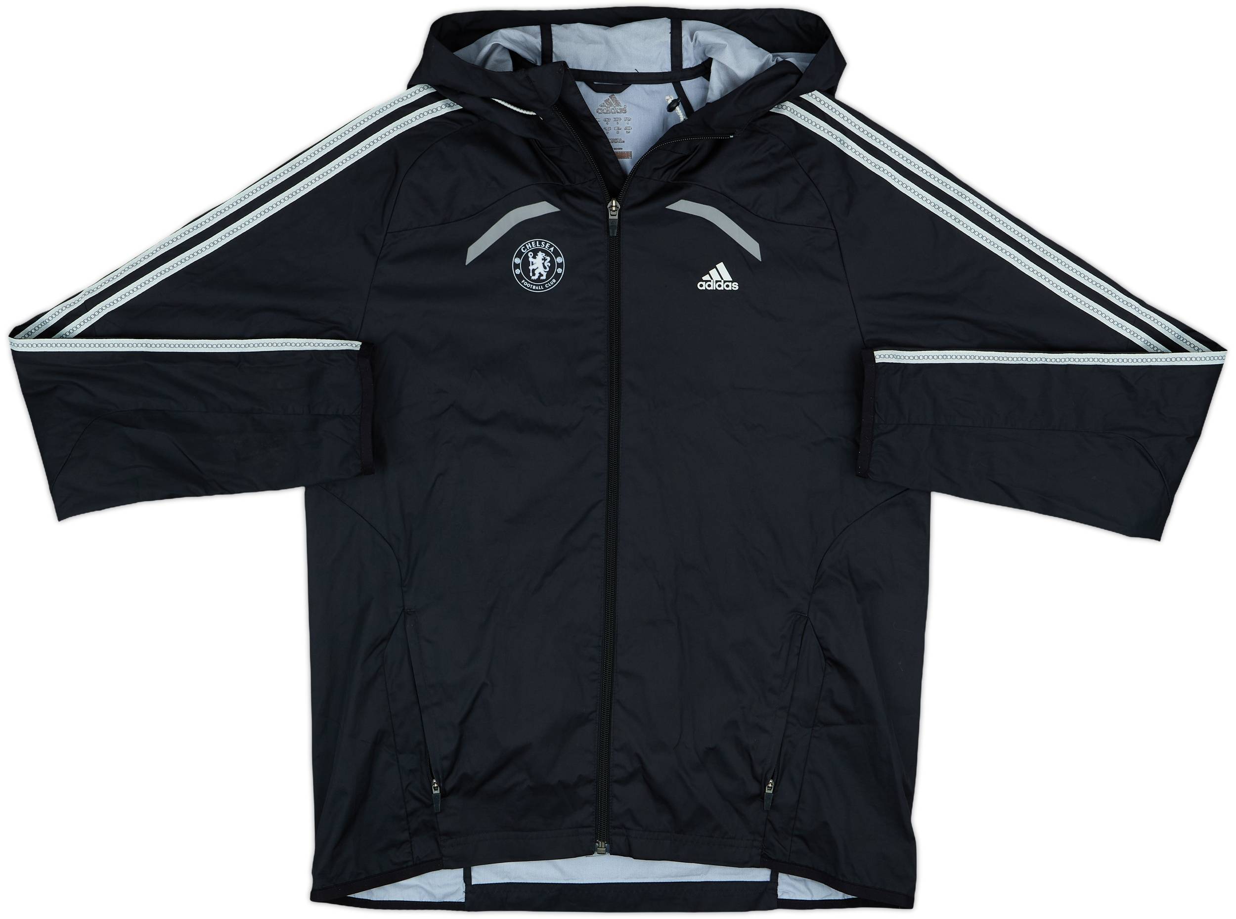 2009-10 Chelsea adidas Hooded Track Jacket - 8/10 - (S)