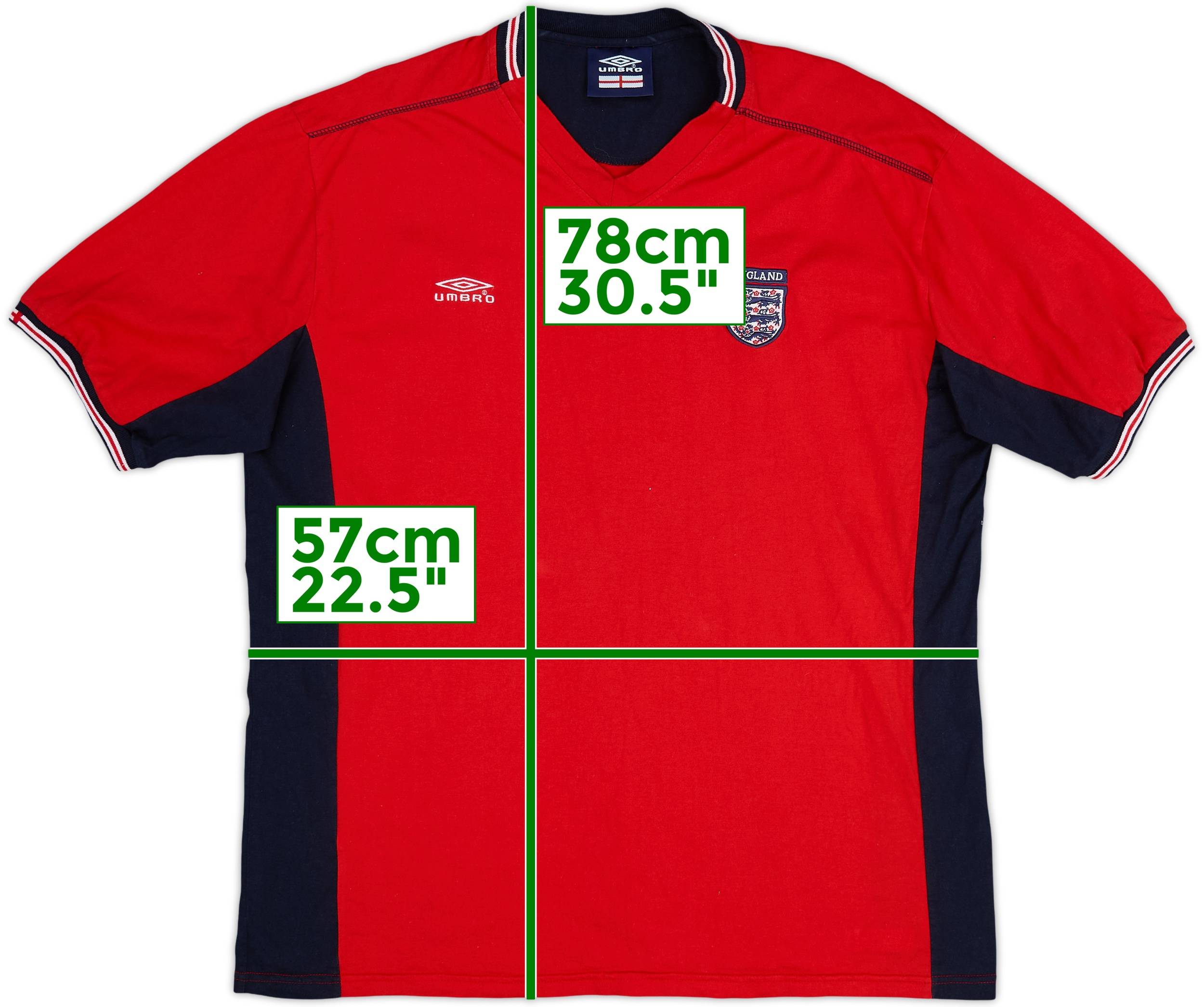 トップス 2002 umbro England national team shirt 2002-03 England Umbro Cotton Tee - 8/10 - (XL)