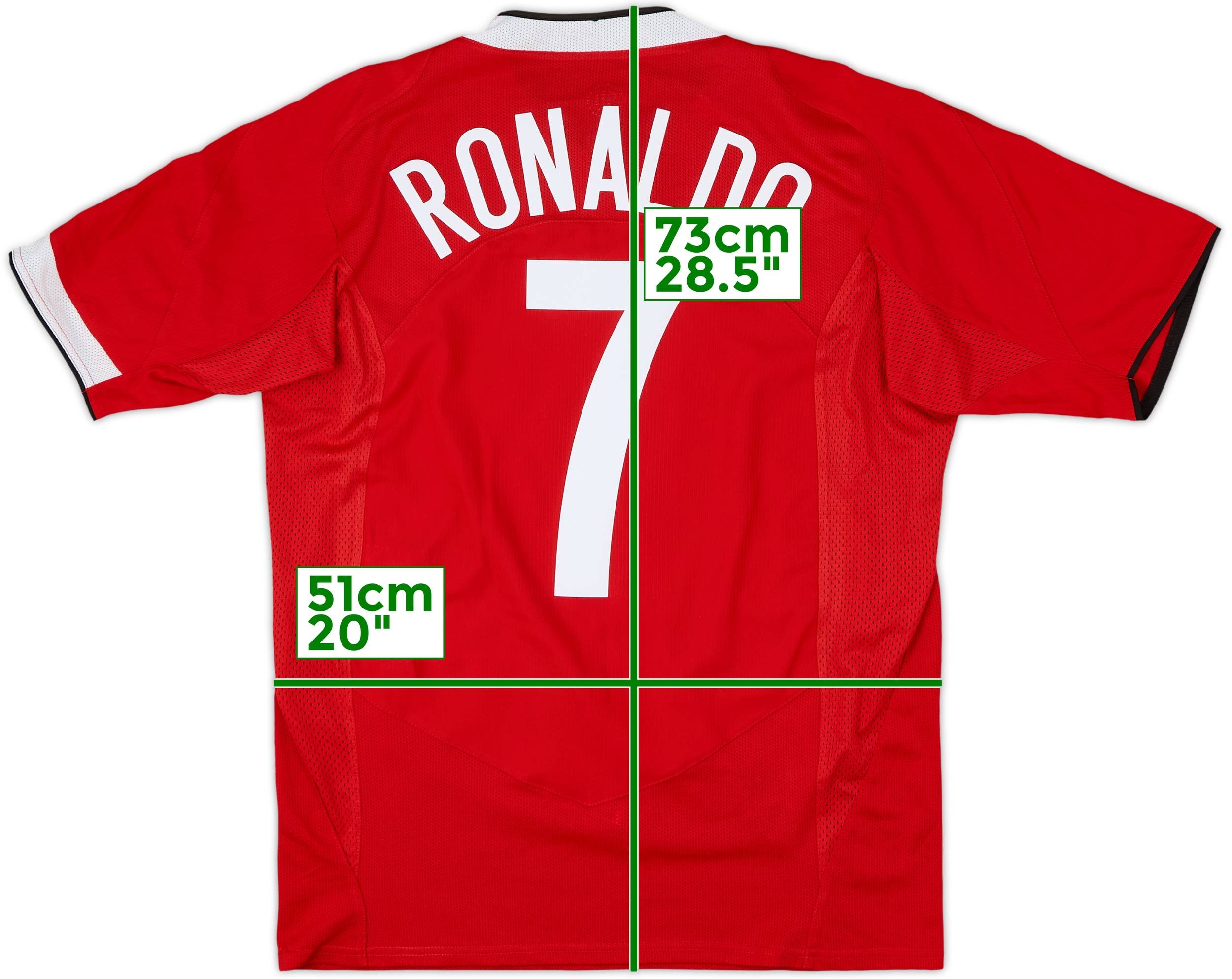 2004-06 Manchester United Home Shirt Ronaldo #7 - 7/10 - (M)
