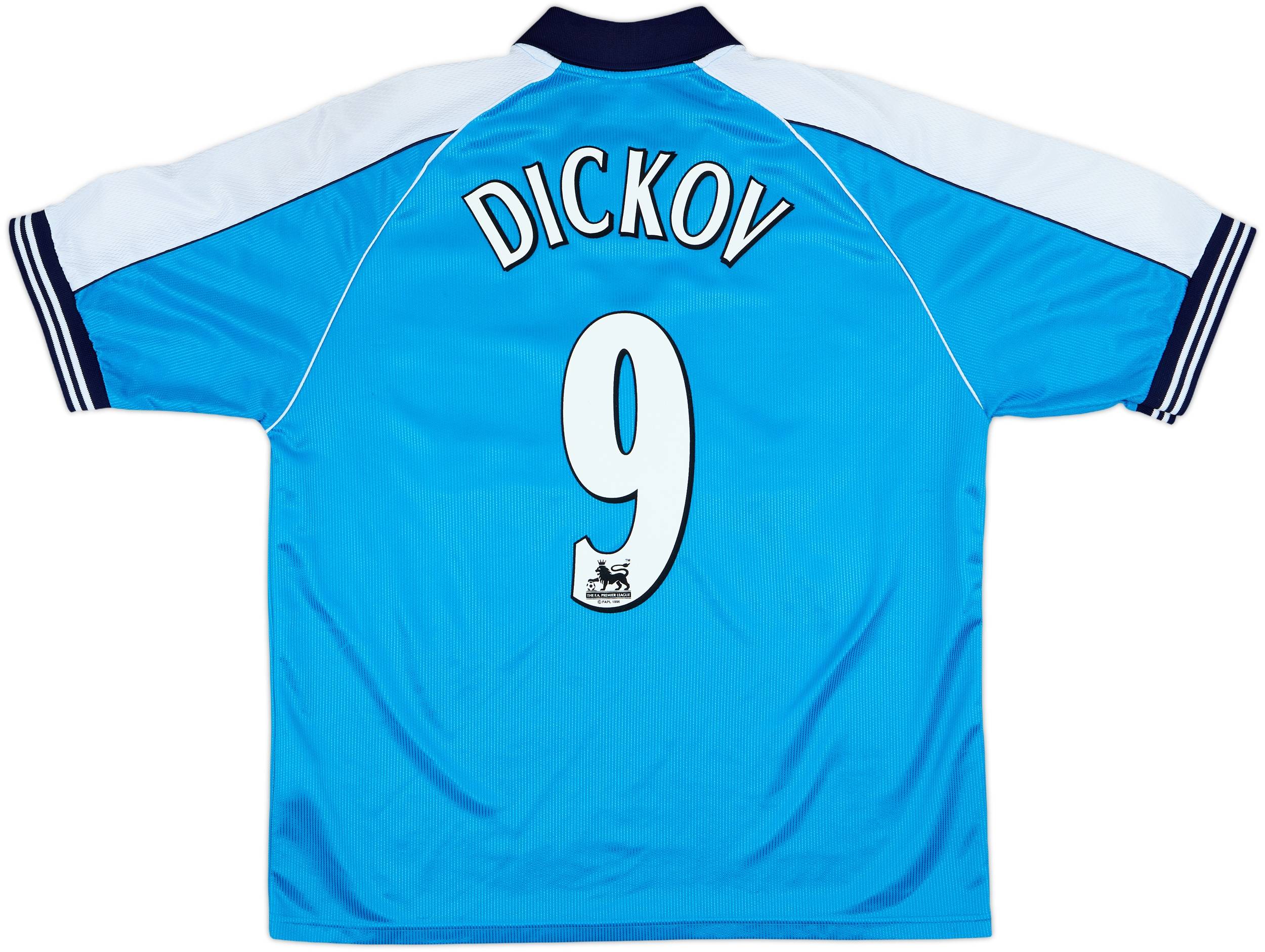 1999-01 Manchester City Home Shirt Dickov #9 - 8/10 - (L)