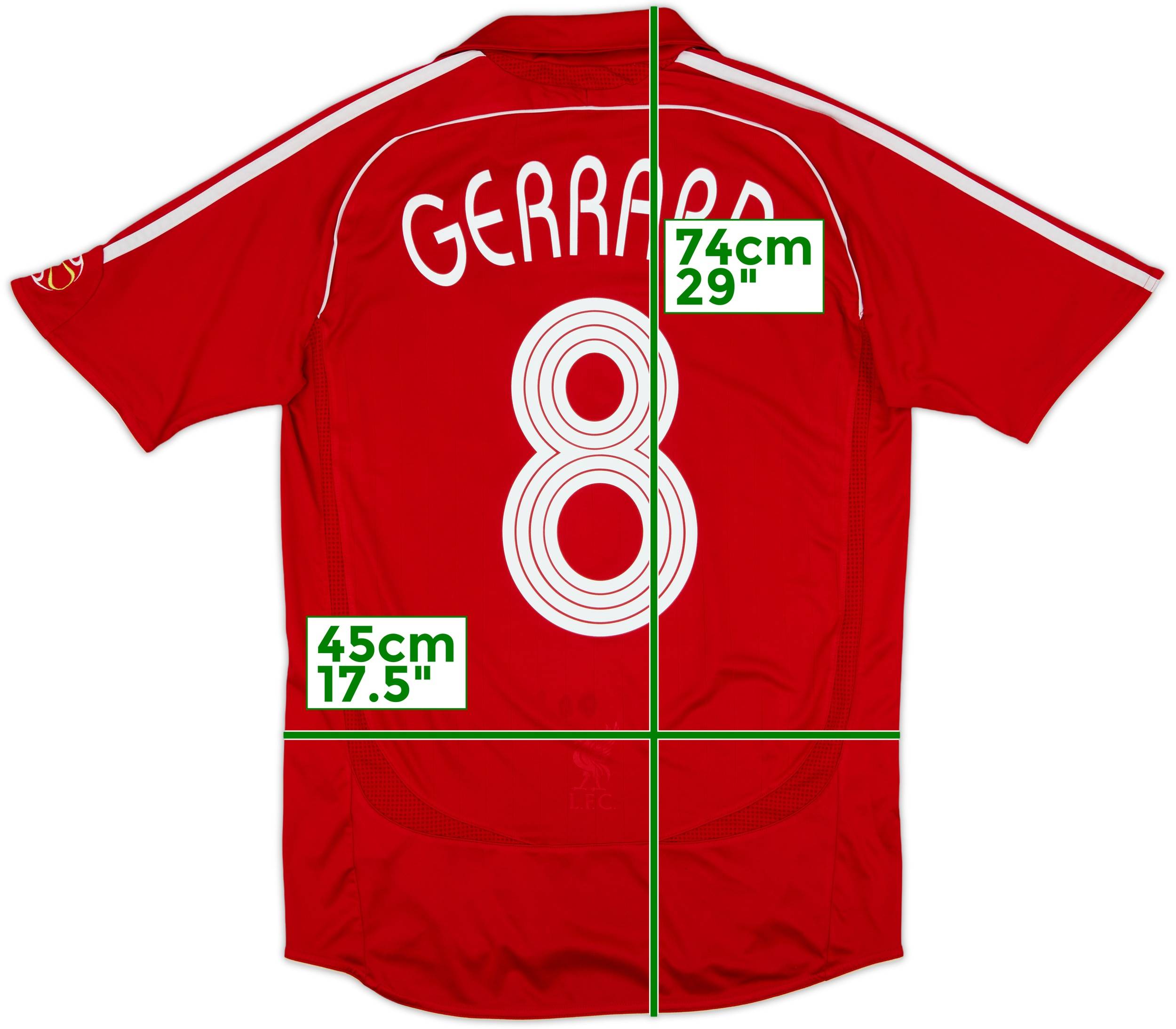 2006-08 Liverpool Home Shirt Gerrard #8 - 6/10 - (S)