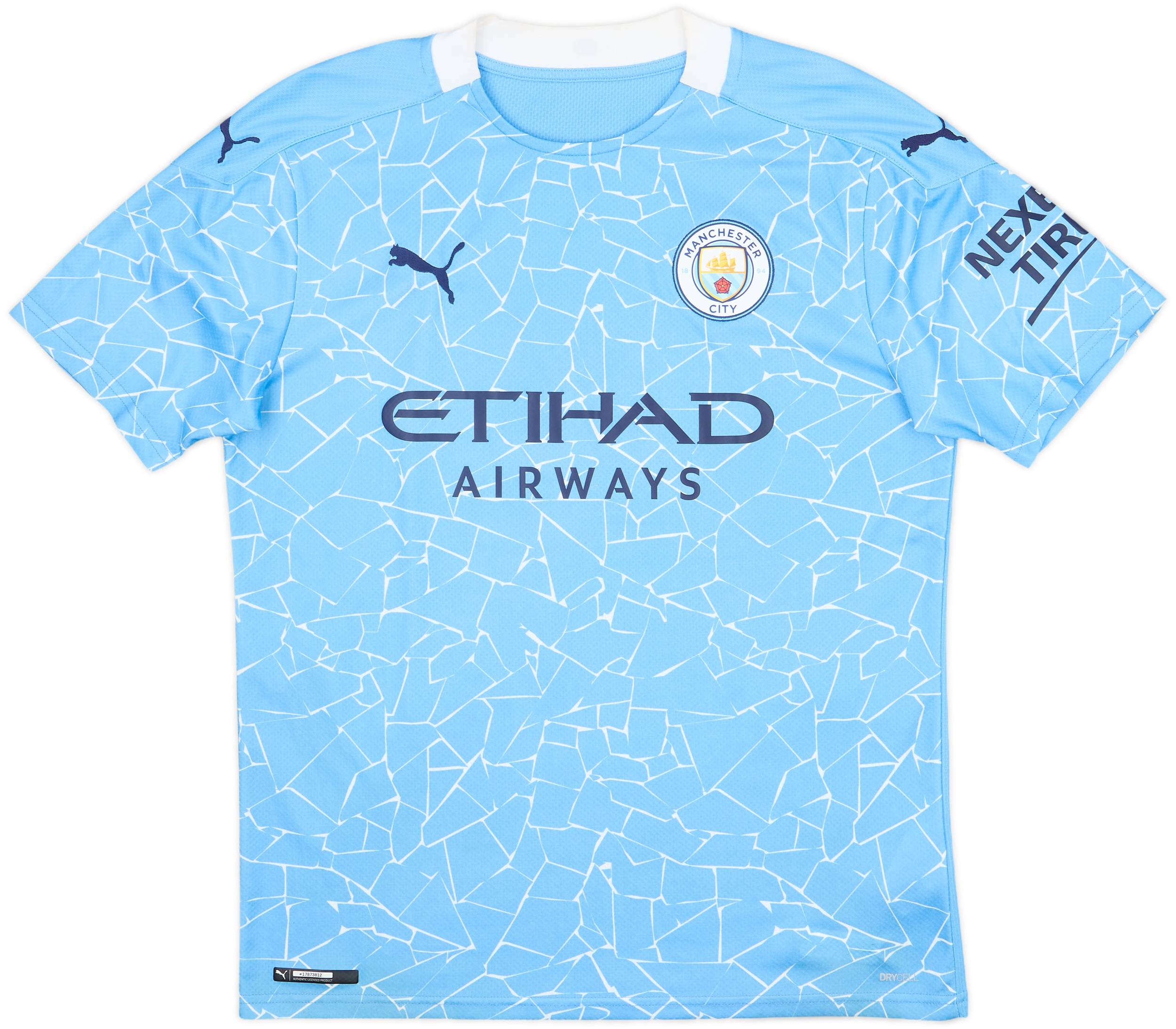 2020-21 Manchester City Home Shirt Kun Aguero #10 - 8/10 - (M)