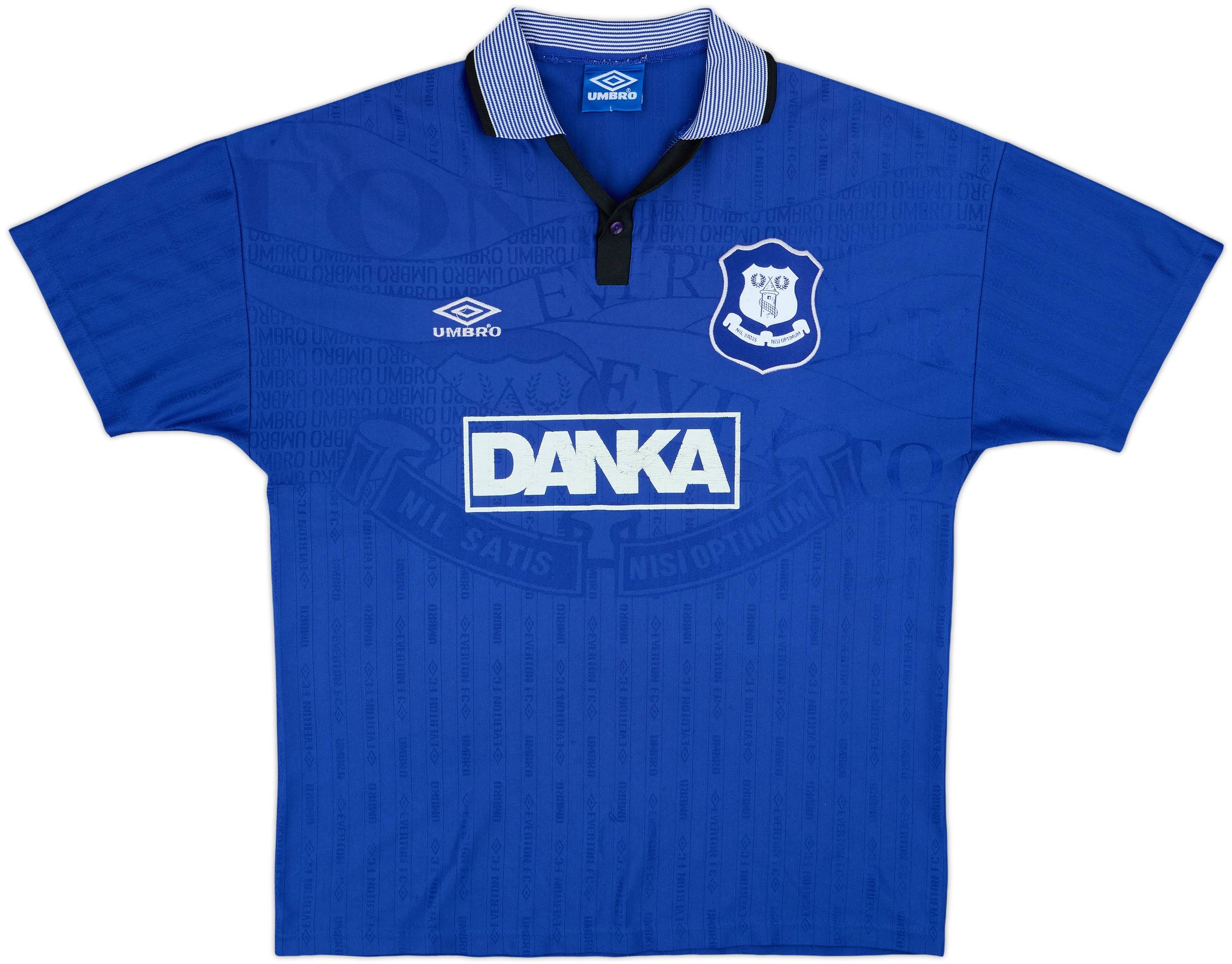 1995-97シーズン エバートンUmbro ホームユニフォーム 1995-97 Everton Home Shirt Ferguson #9 - 8/10 - (L)