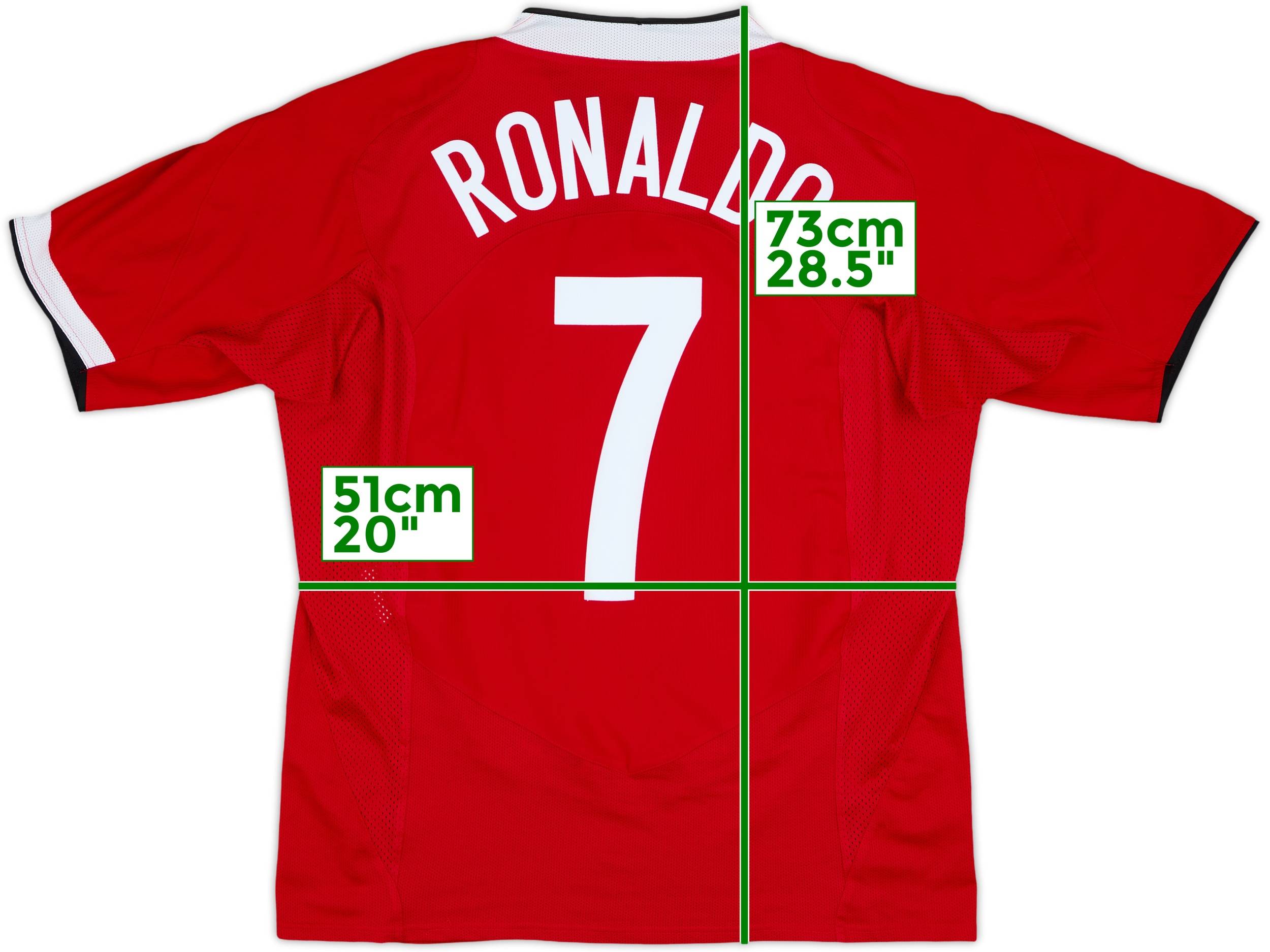 2004-06 Manchester United Home Shirt Ronaldo #7 - 6/10 - (L)