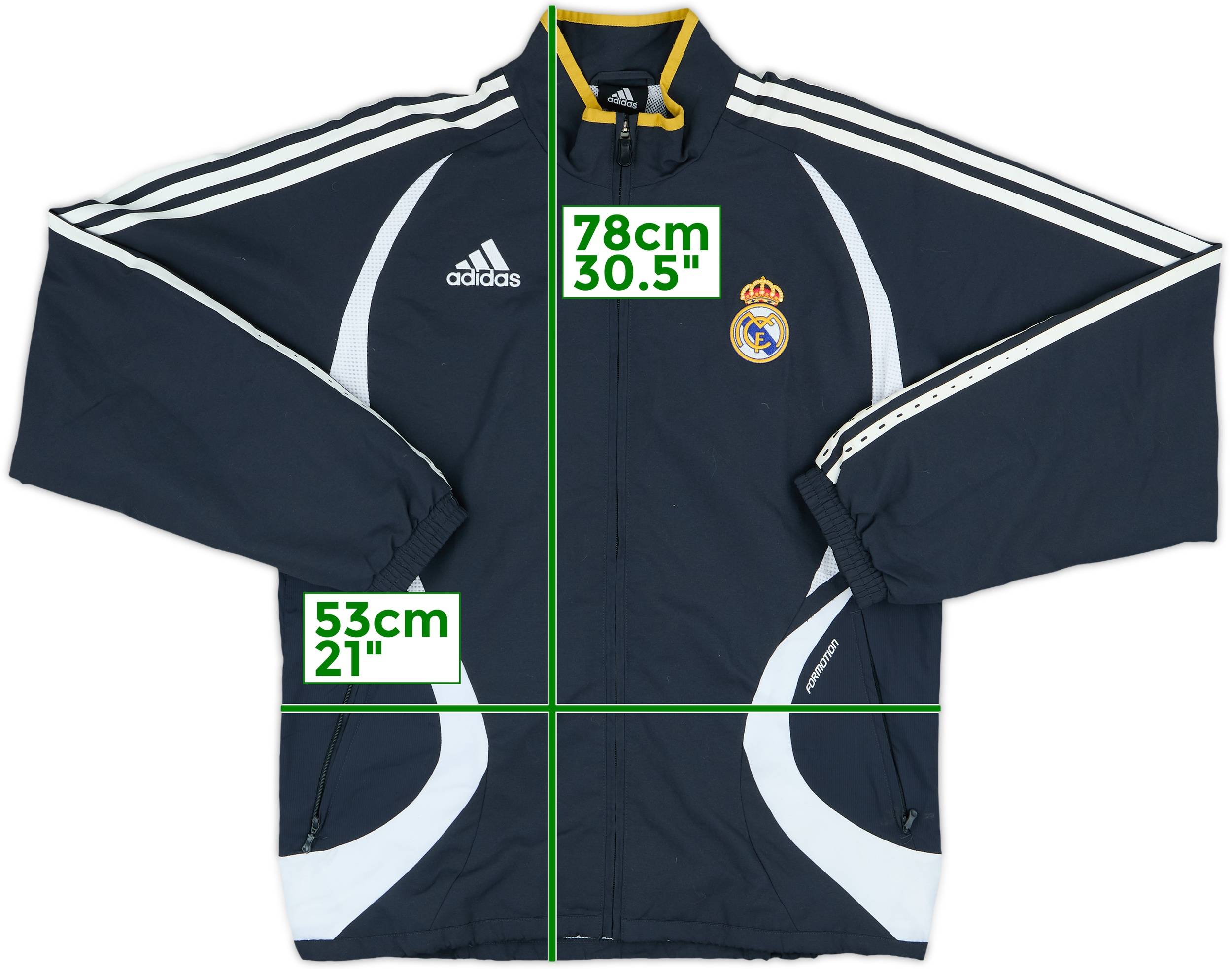 ウェア 2006-07 adidas Real Madrid track jacket 2006-07 Real Madrid adidas Formotion Track Jacket - 8/10 - (S)