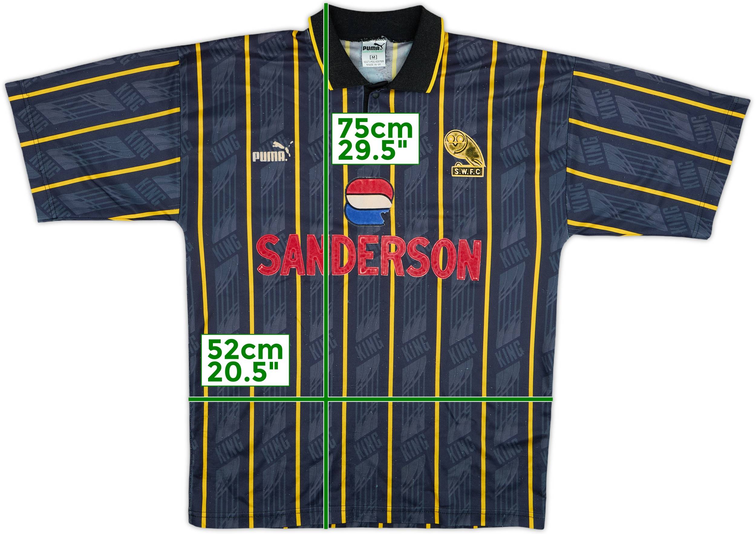 ウェア 93~95 sheffield wednesday PUMA away wear 1993-95 Sheffield Wednesday Away Shirt - 5/10 - (M)