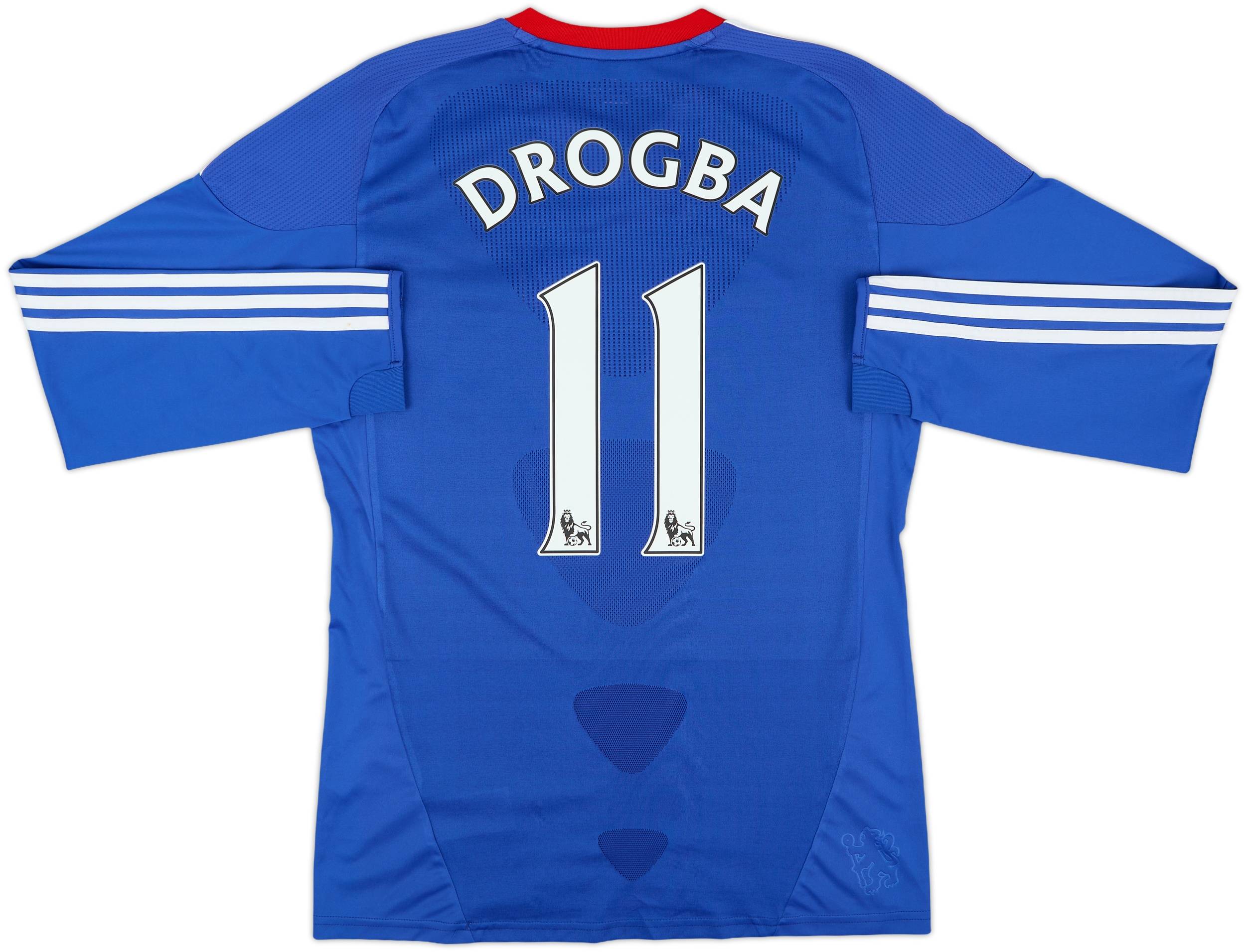 2010-11 Chelsea Home L/S Shirt Drogba #11 - 8/10 - (S)