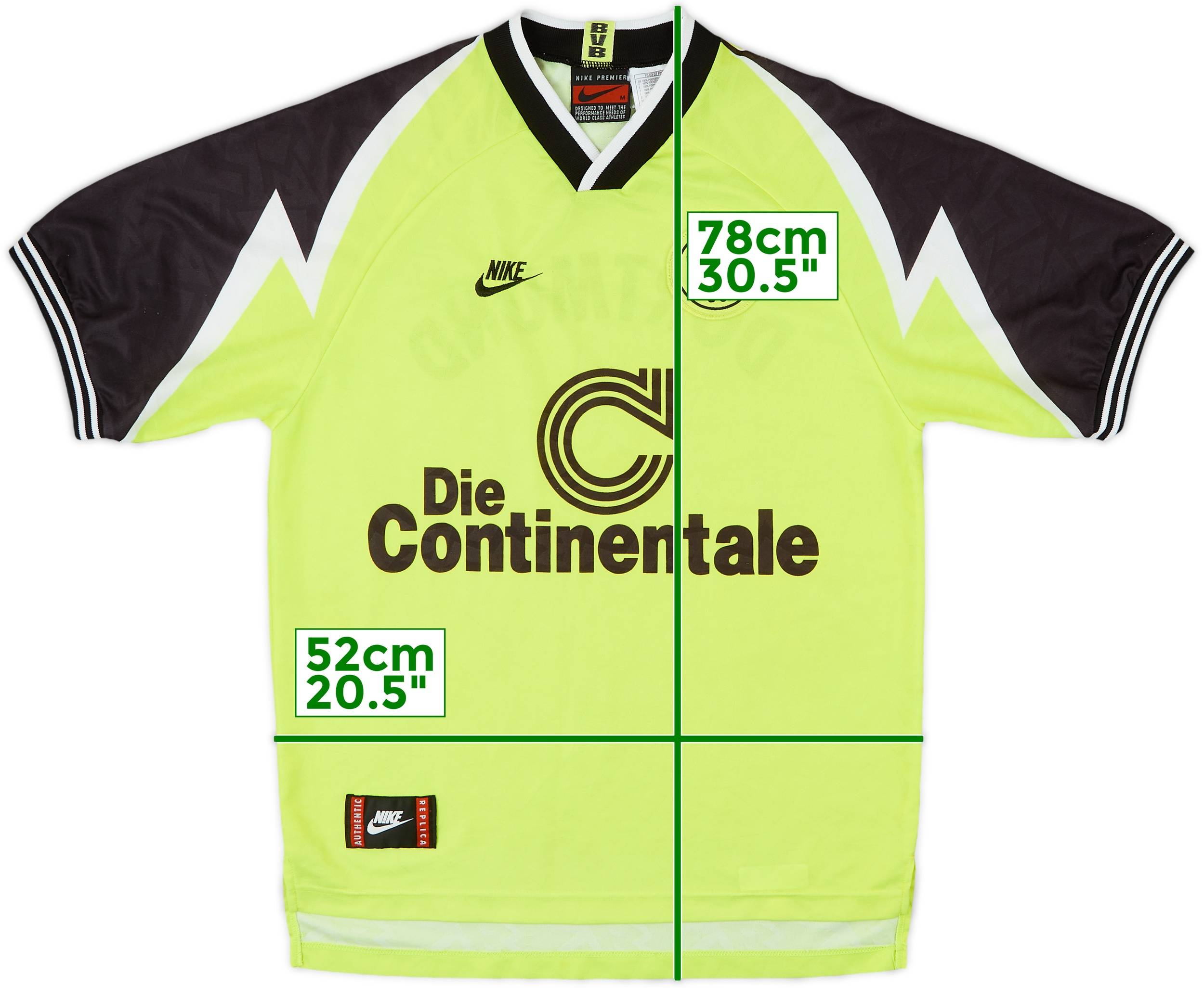 1995-96 Borussia Dortmund Home Shirt - 8/10 - (M)