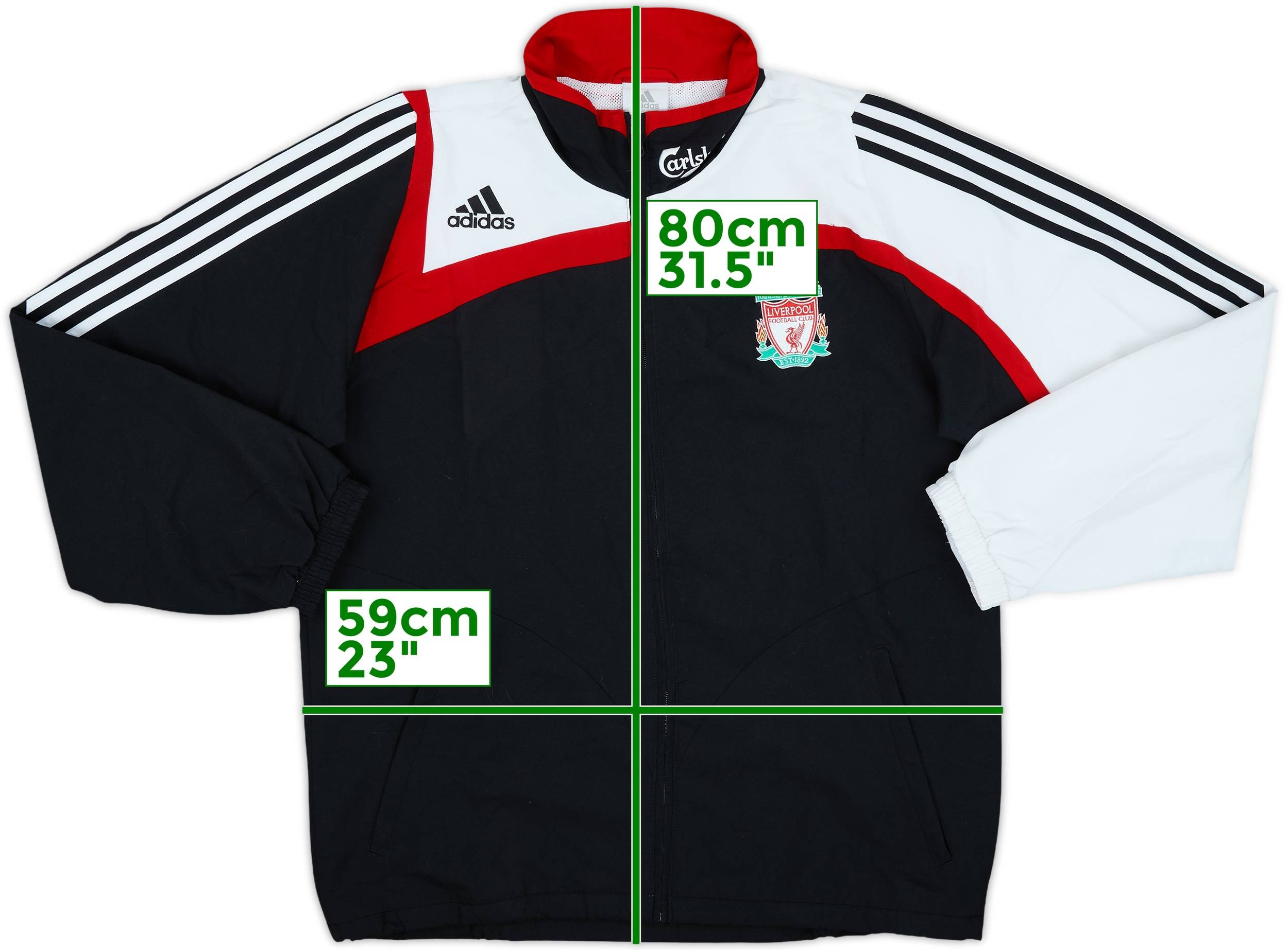 2007-08 Liverpool adidas Track Jacket - 10/10 - (L)