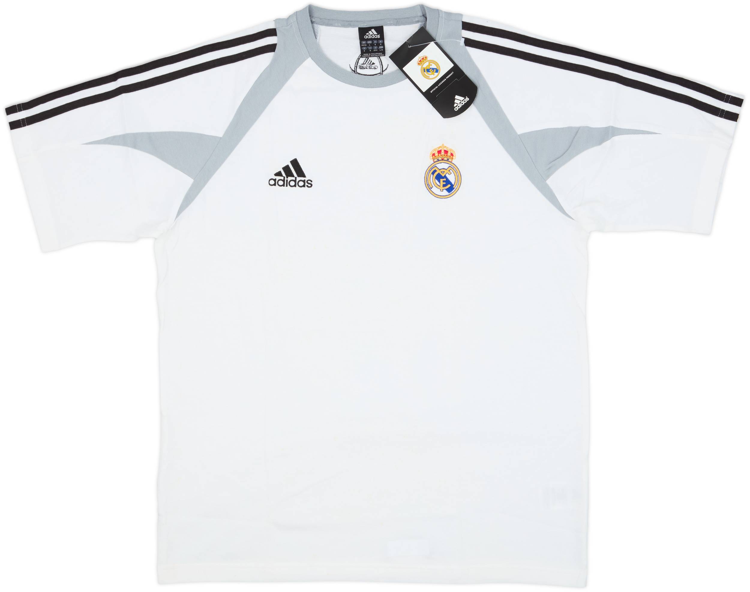2004-05 Real Madrid adidas Cotton Tee (L/XL)