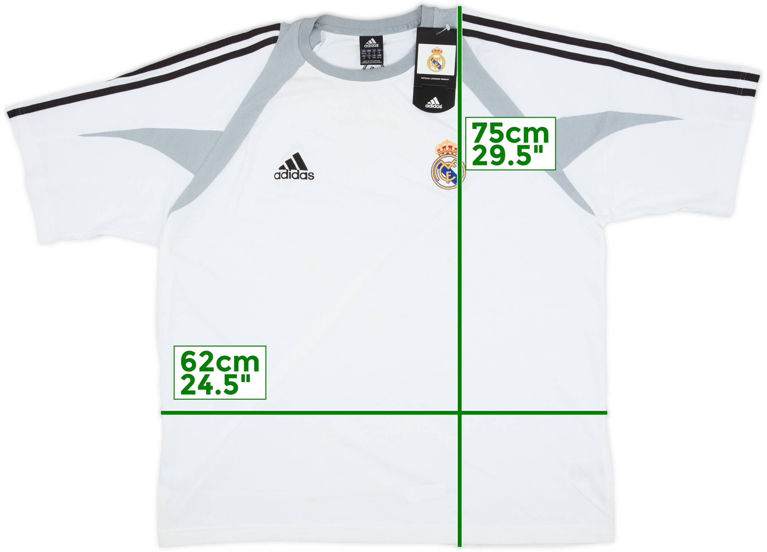 【未使用品・タグ付き】 Real Madrid OG Tee XL 2004-05 Real Madrid adidas Cotton Tee (XL/XXL)