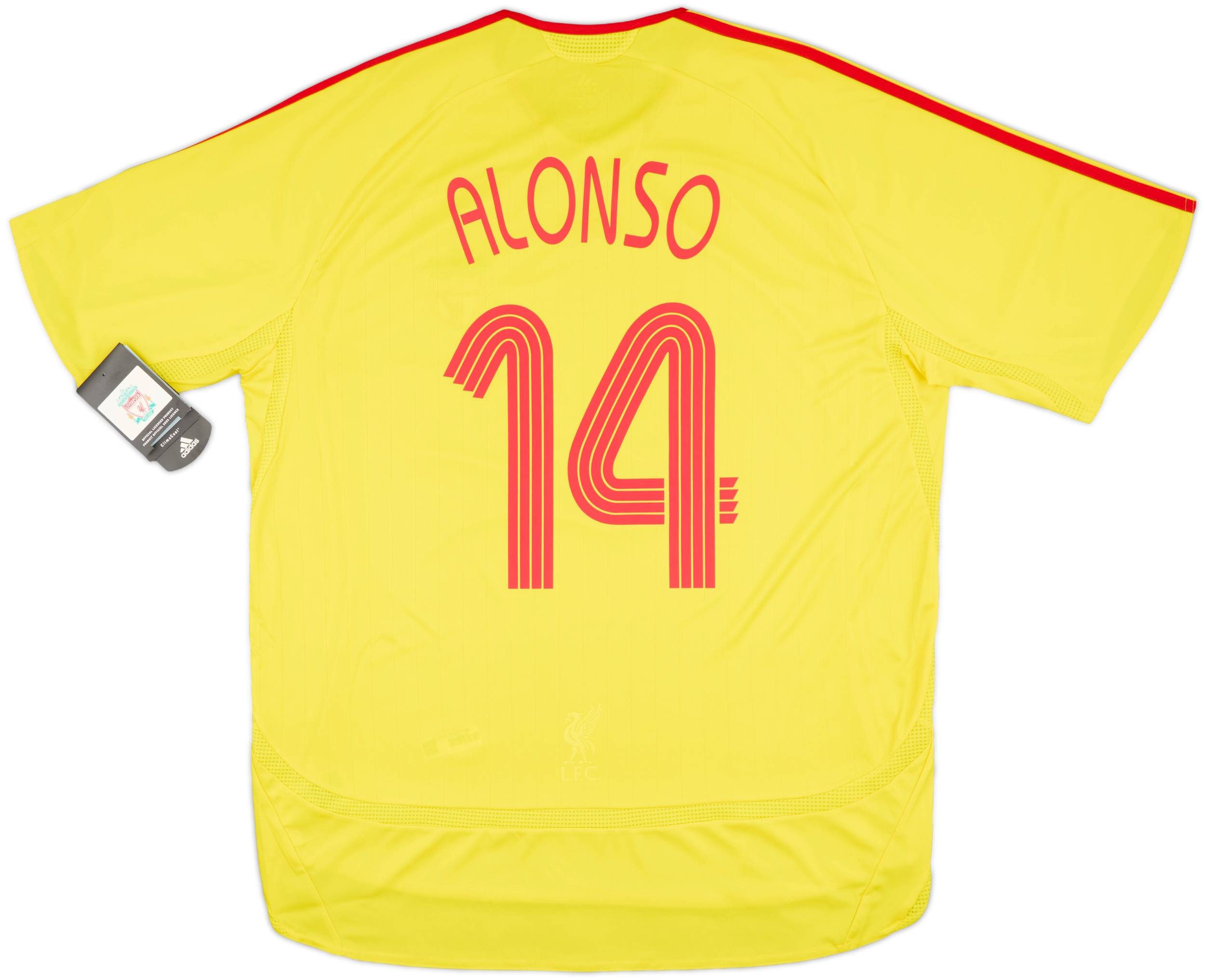 リバプール ALONSO 14 シャツ 2006-07 Liverpool Away Shirt Alonso #14 (XL)