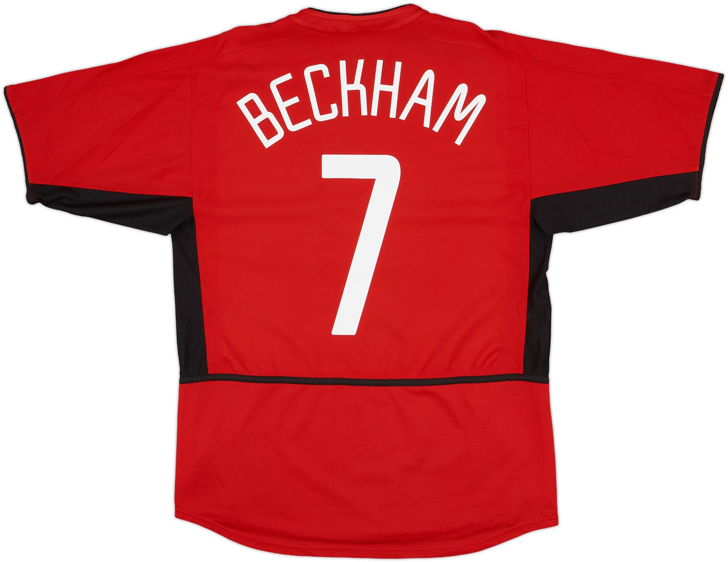 2002-04 Manchester United Home Shirt Beckham #7 - 8/10 - (M)