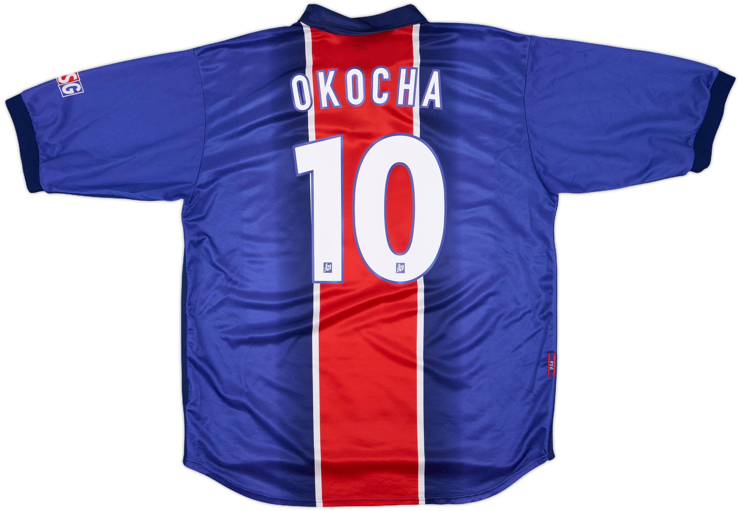 1998-99 Paris Saint-Germain Home Shirt Okocha #10 - 8/10 - (XL)