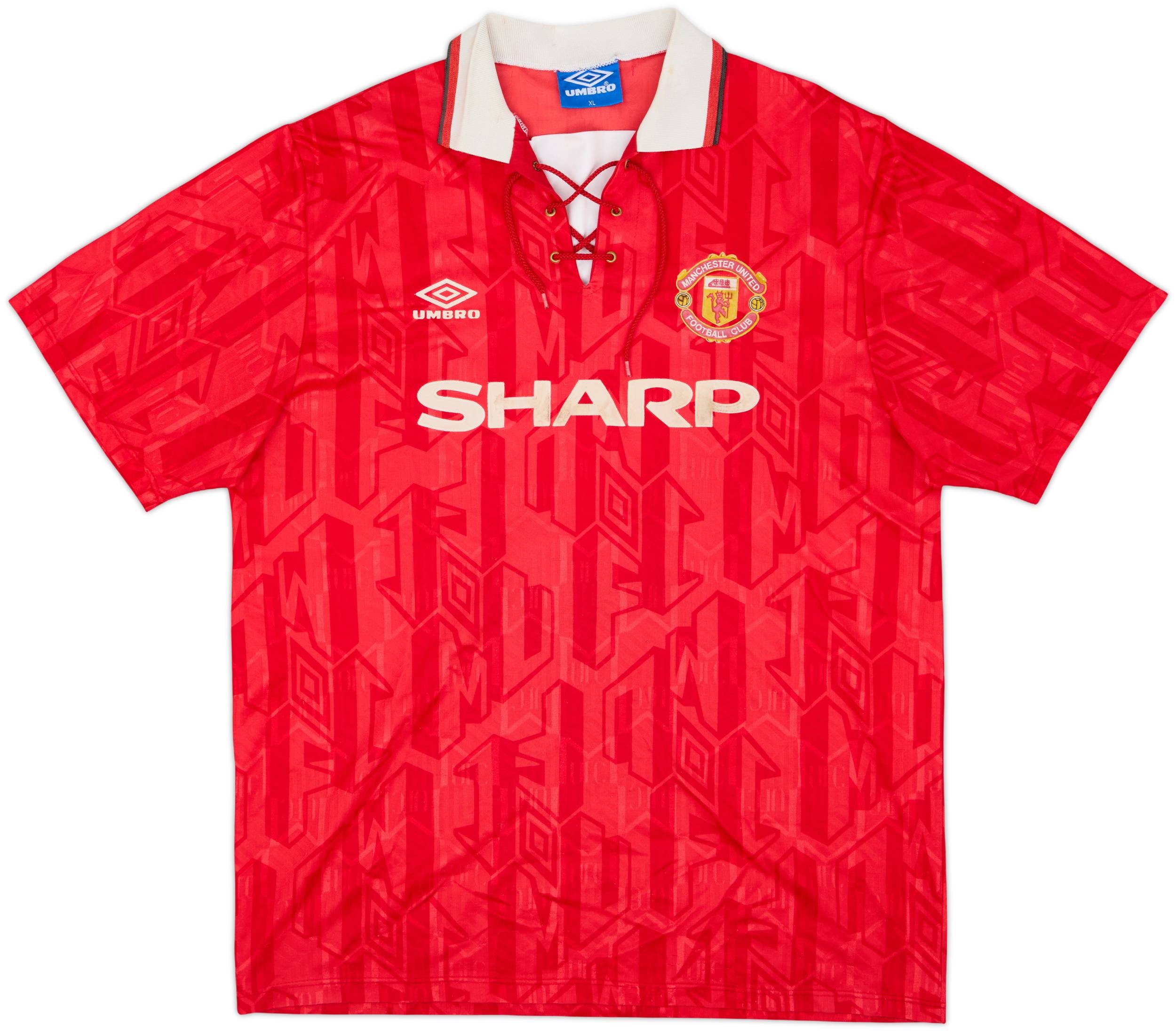 ウェア y 1992-94 Manchester United Cantona 1992-94 Manchester United 'Champions' Home Shirt Cantona #7 - 5/10