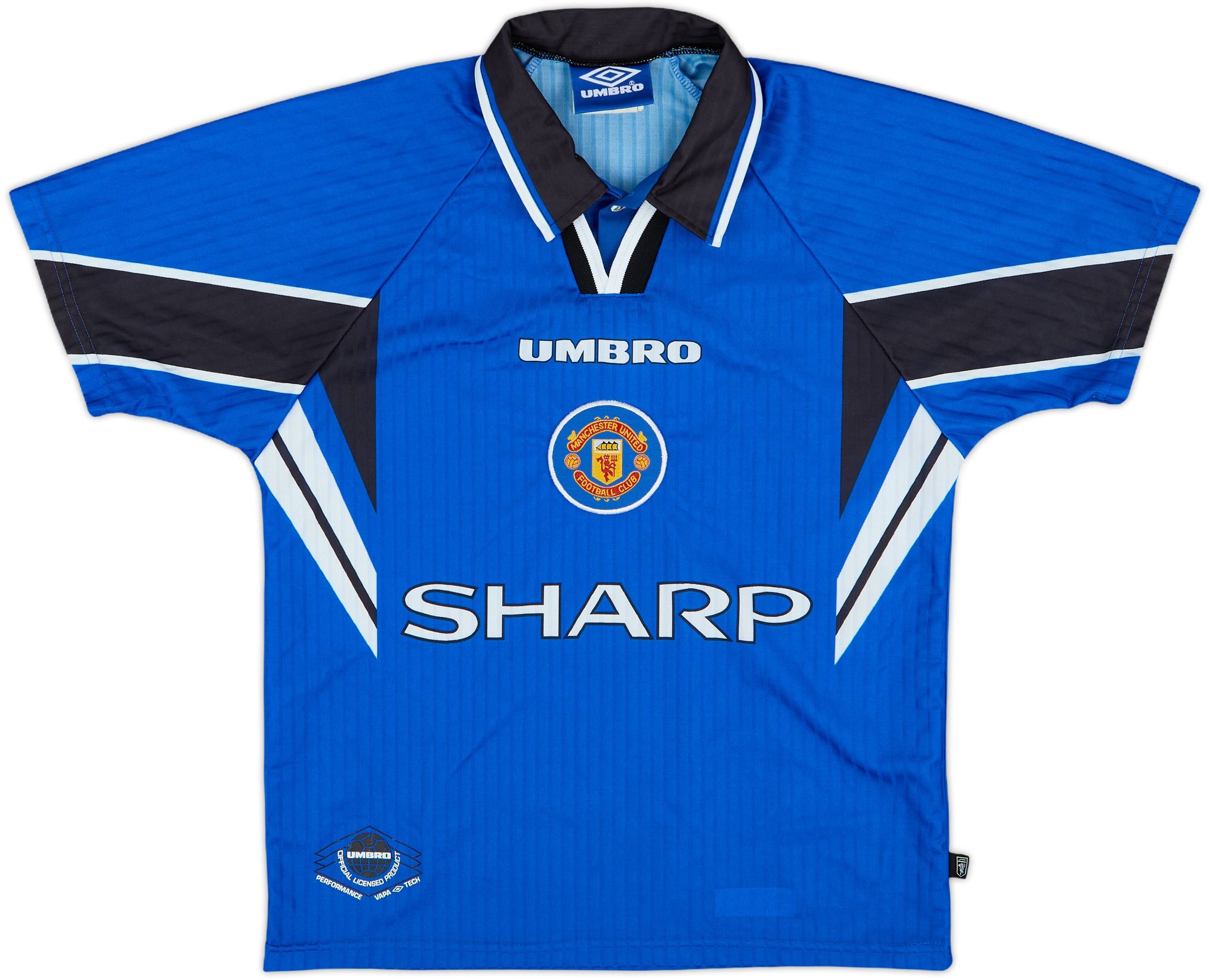 96-98 Manchester United OLD UMBRO サッカー 1996-98 Manchester United Third Shirt - 8/10 - (L.Boys)