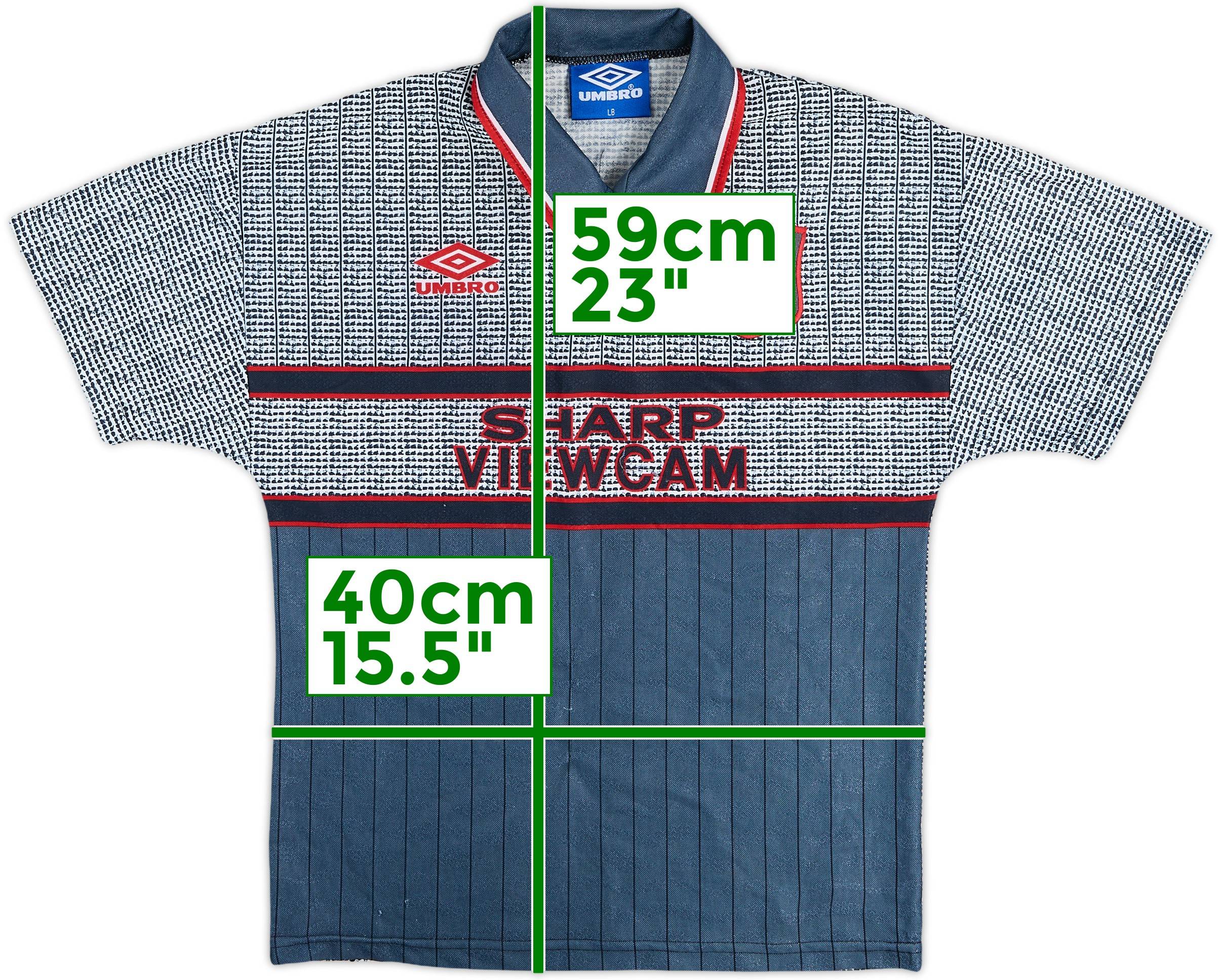 1995-96 Manchester United Away Shirt - 8/10 - (L.Boys)