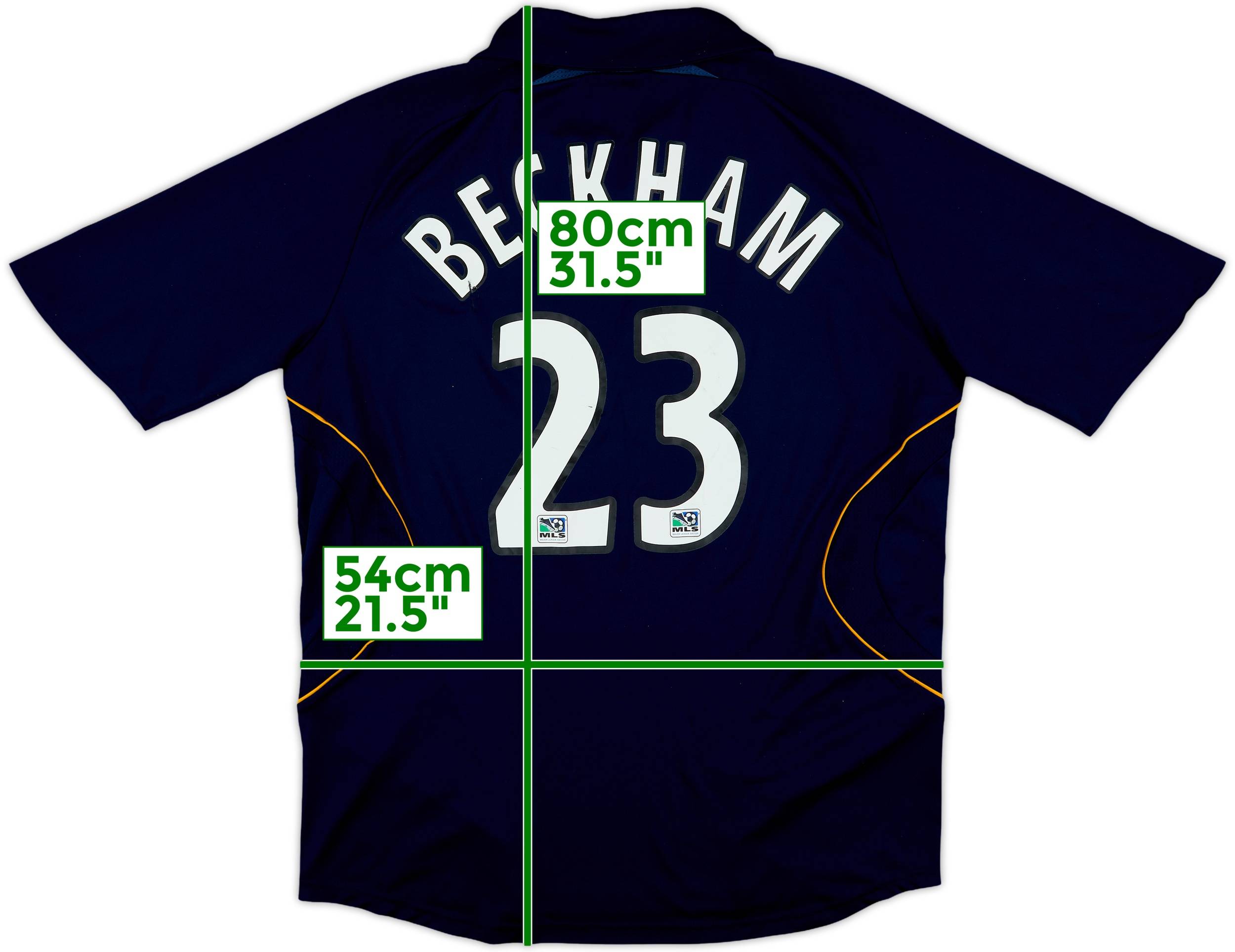 2007-08 LA Galaxy Away Shirt Beckham #23 - 5/10 - (L)