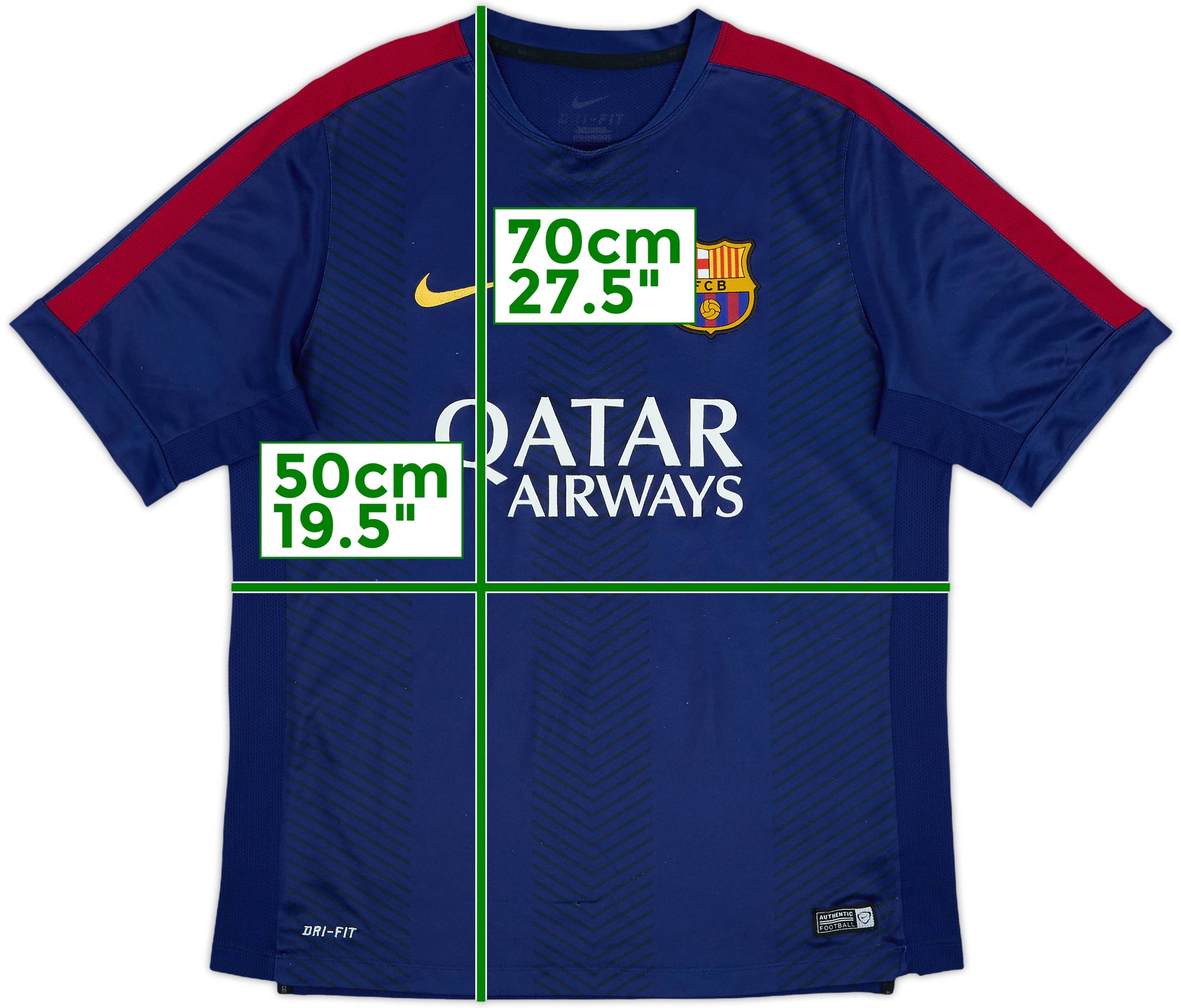 2014-15 Barcelona Nike Training Shirt - 8/10 - (L) 2014-15 Barcelona Nike Training Shirt - 8/10 - (L)