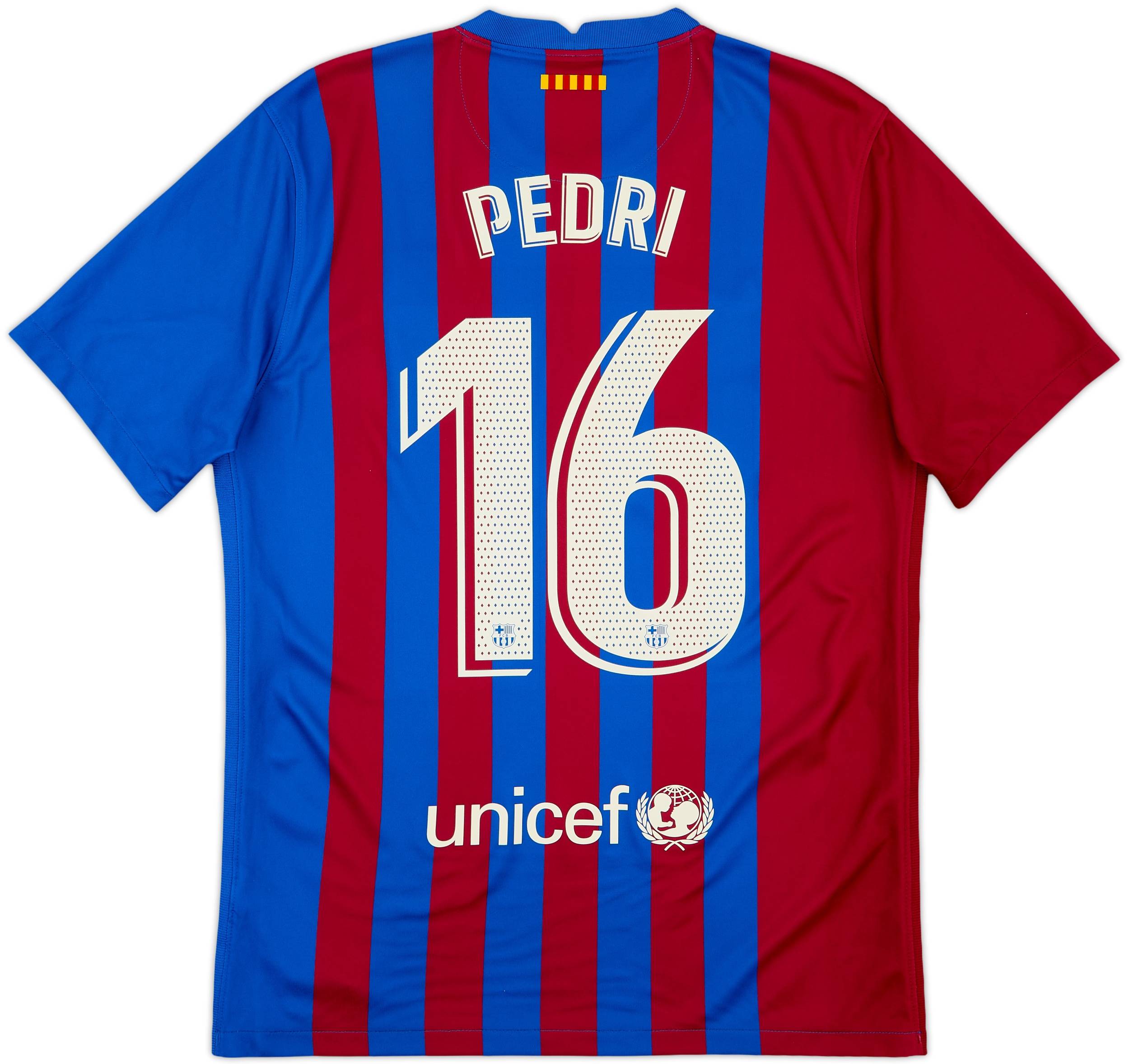 2021-22 Barcelona Home Shirt Pedri #16 - 8/10 - (M) 2021-22 Barcelona Home Shirt Pedri #16 - 8/10 - (M)