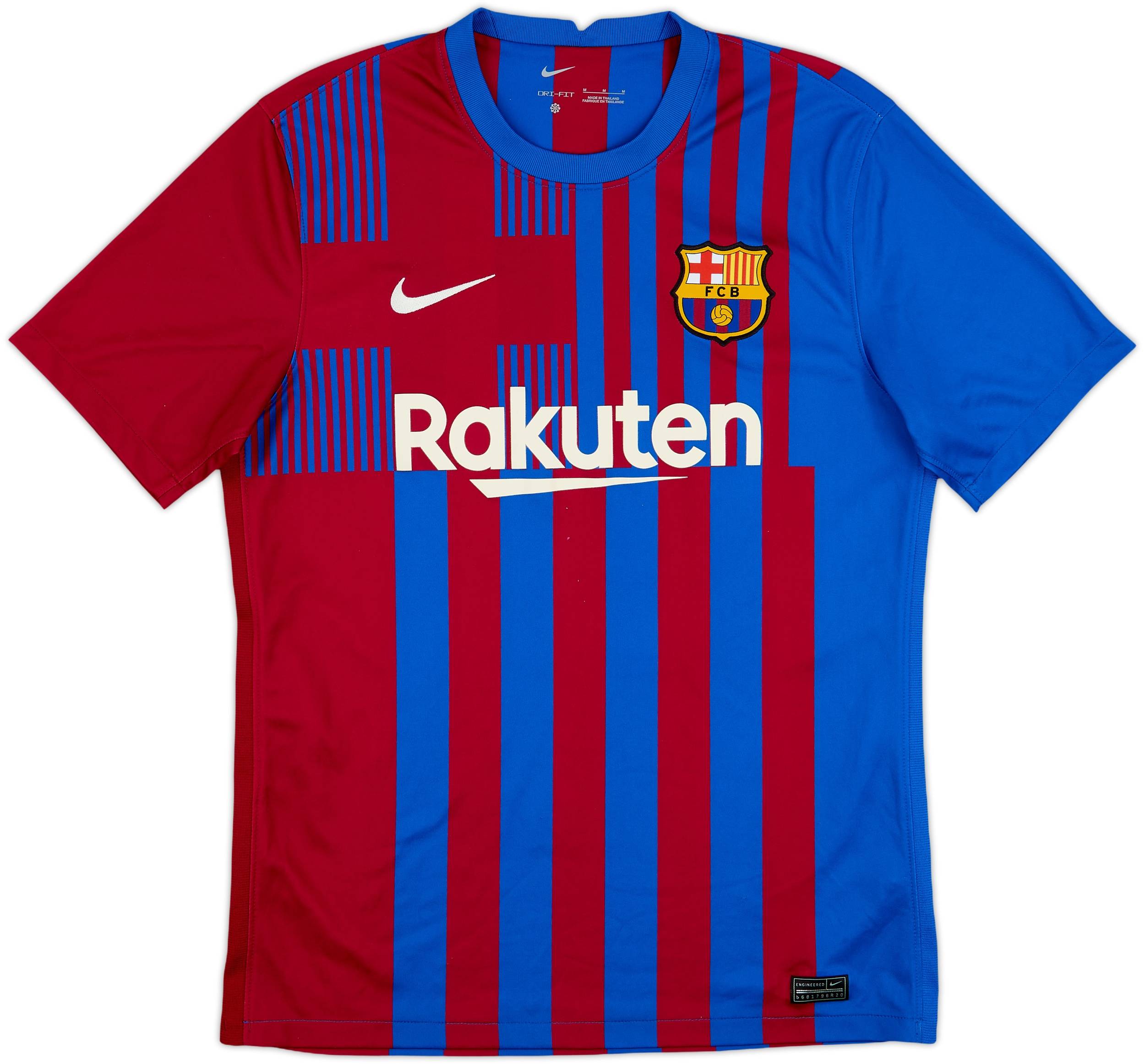 2021-22 Barcelona Home Shirt Pedri #16 - 8/10 - (M)