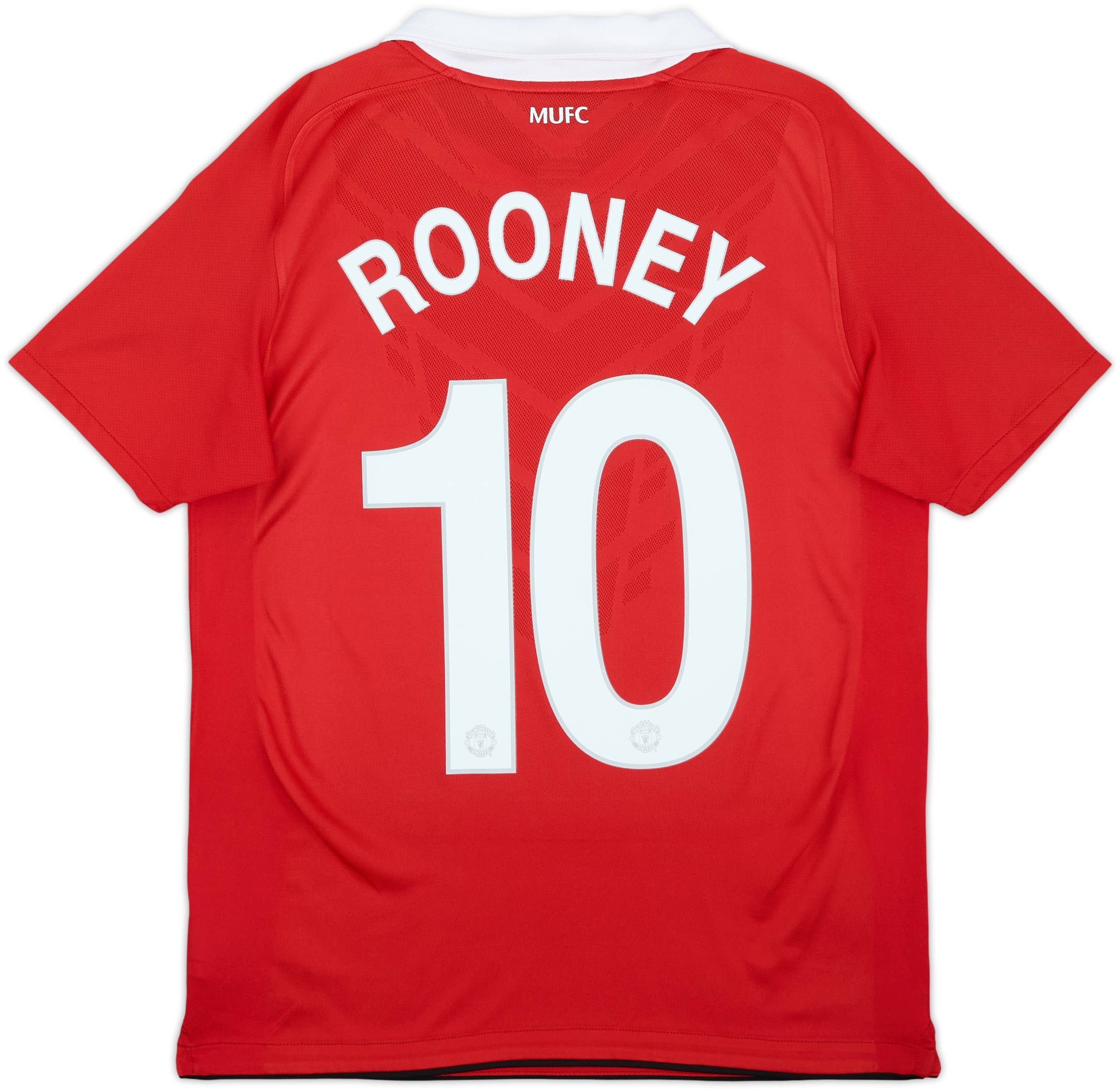 2010-11 Manchester United Home Shirt Rooney #10 - 10/10 - (XL.Boys)
