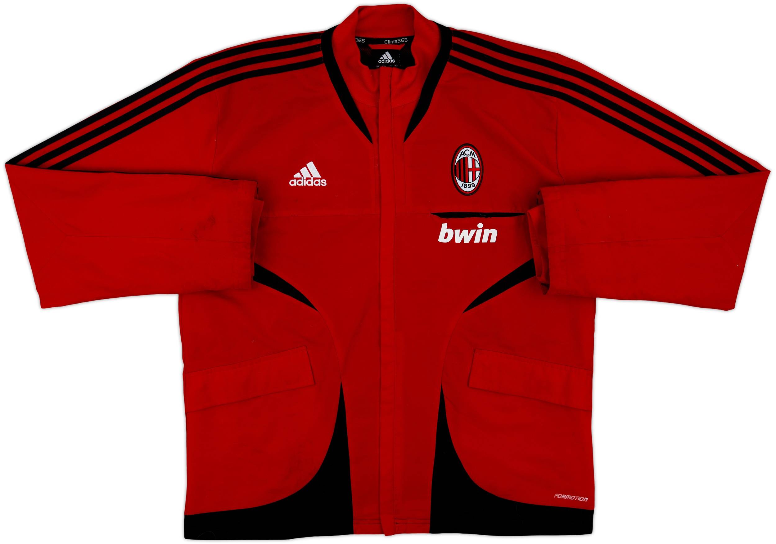 2007-08 AC Milan adidas Track Jacket - 8/10 - (L/XL)